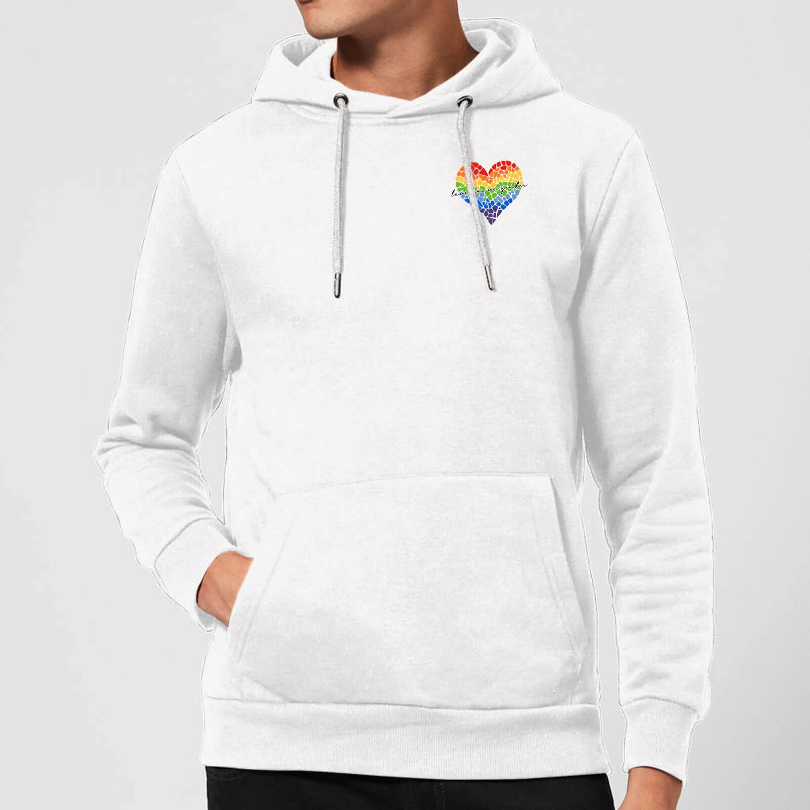 Miss Greedy Love Has No Gender Hoodie - White - XXL - White