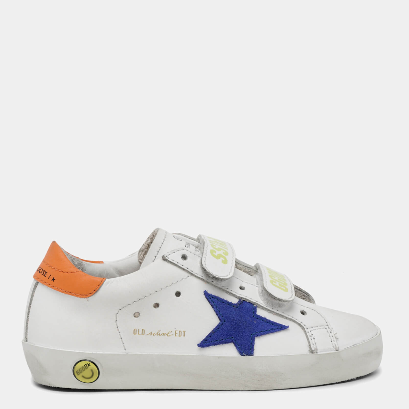 Golden Goose Toddlers' Old School Trainers - White/Bluette/Orange - UK 4.5 Toddler
