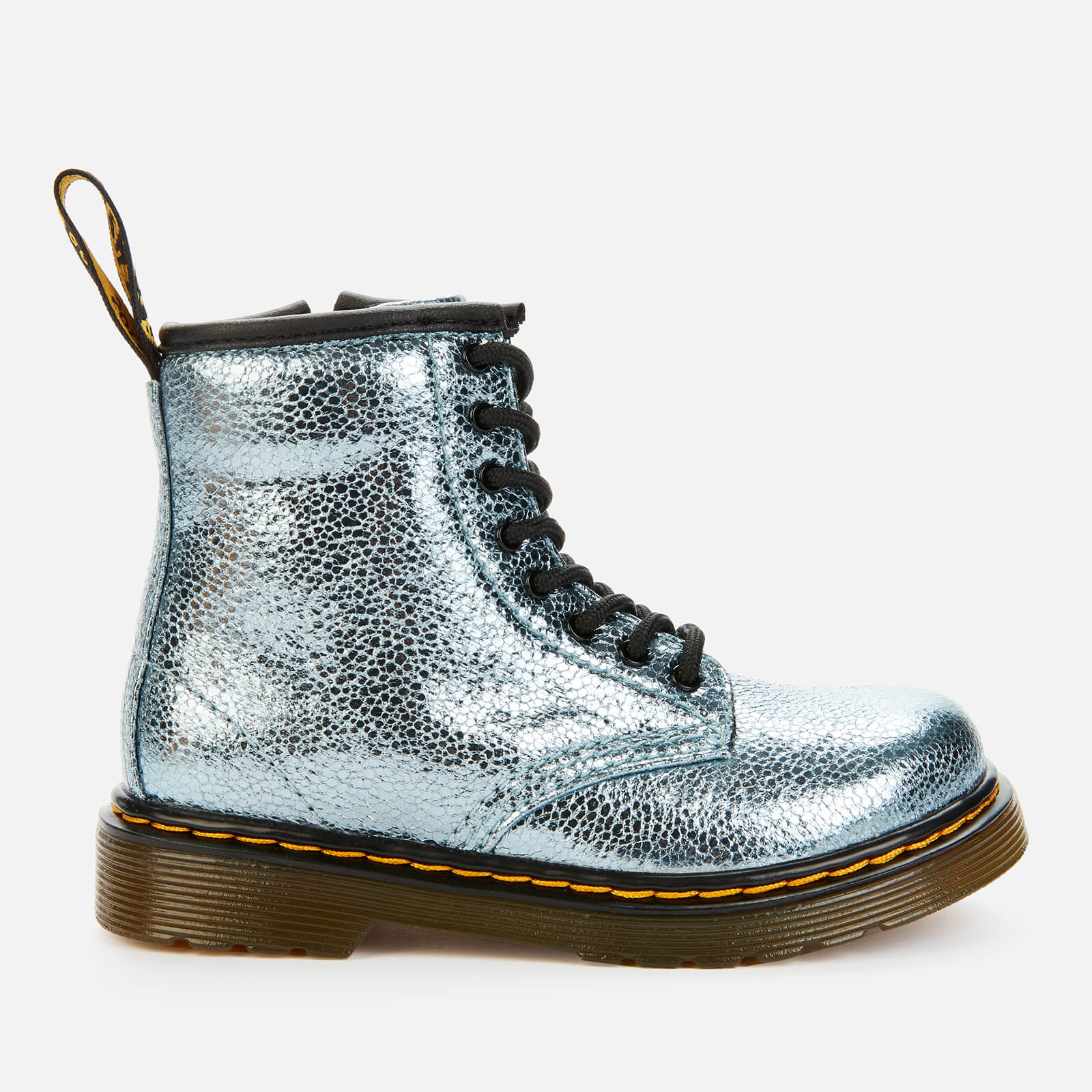 Dr. Martens Toddlers’ 1460 Crinkle Metallic Lace-Up Boots - Teal