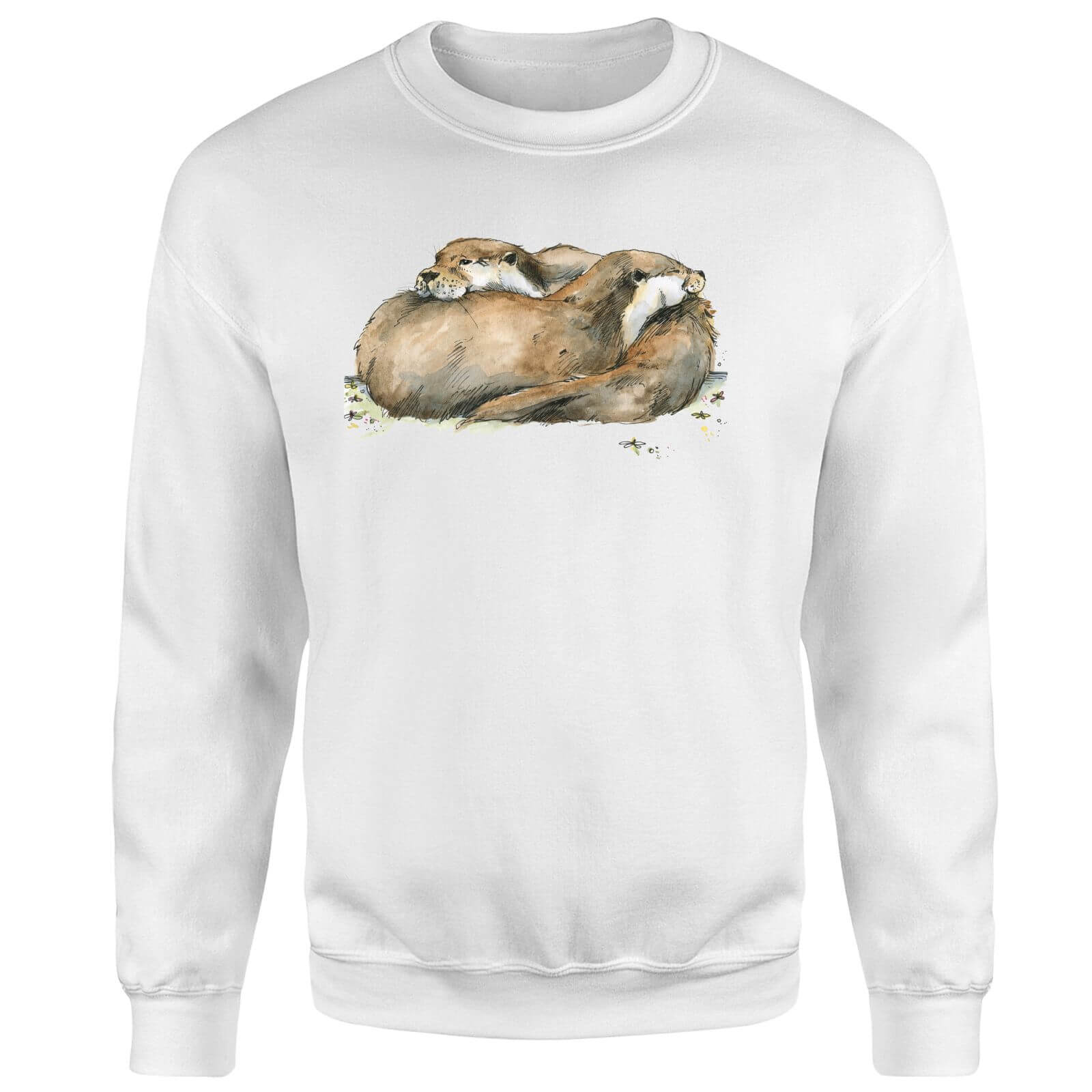 Snowtap Otters Sweatshirt - White - S - White