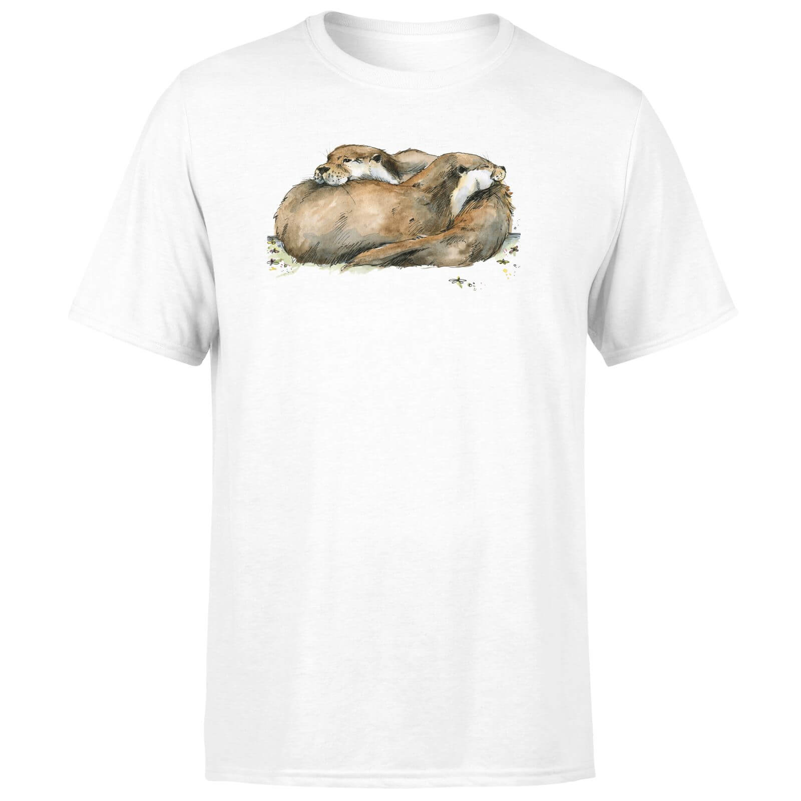 Snowtap Otters Men's T-Shirt - White - XS - White
