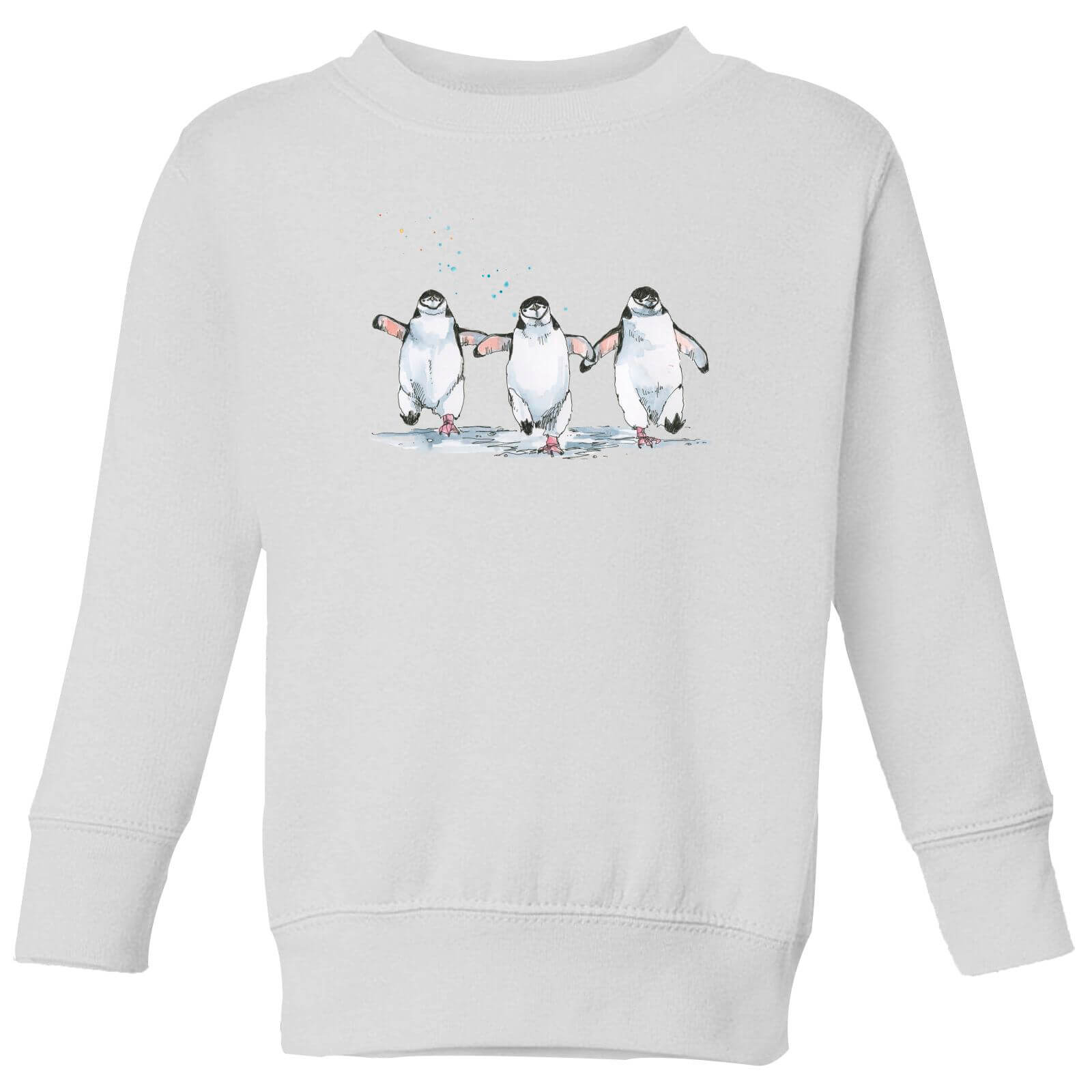 Snowtap Penguins Kids' Sweatshirt - White - 3-4 Years