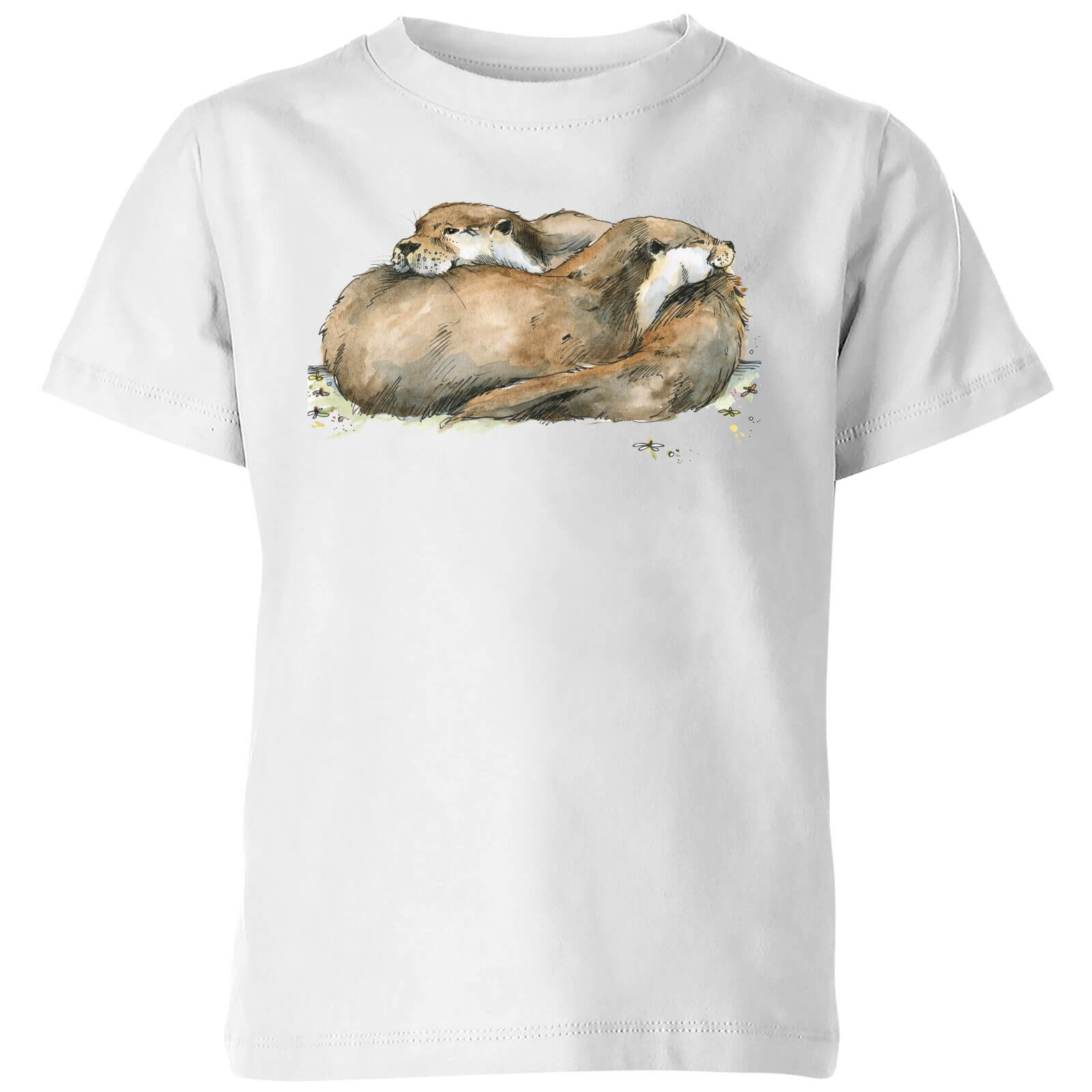 Snowtap Otters Kids' T-Shirt - White - 3-4 Years - White