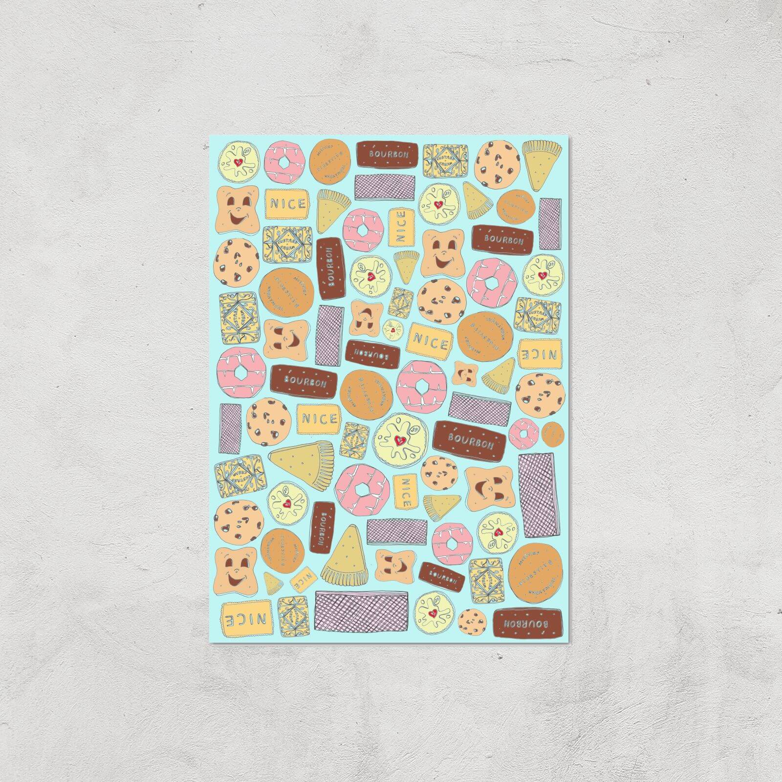 Snowtap Vibrant Biscuits Giclee Art Print - A3 - Print Only