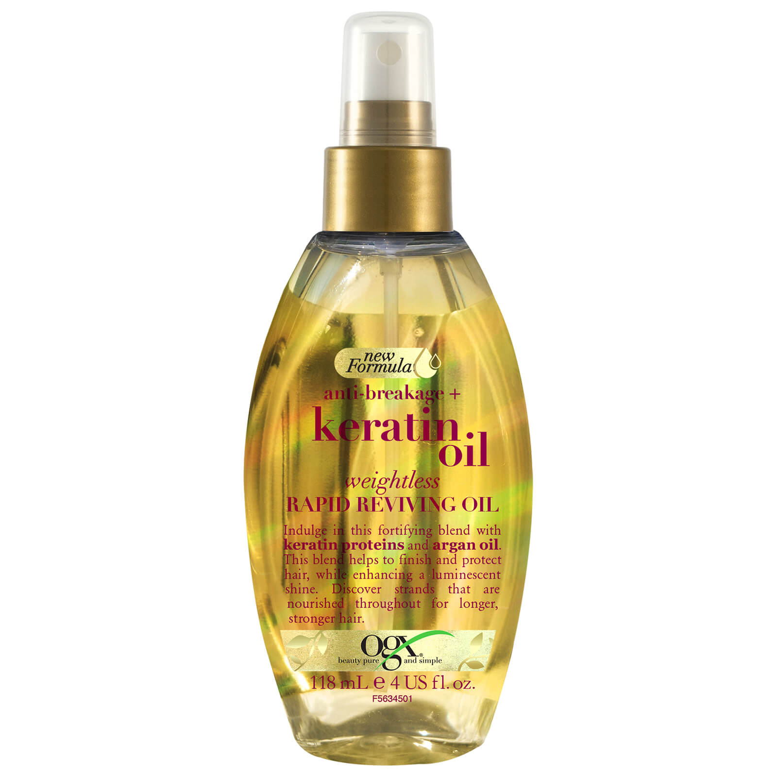 

OGX Anti-Breakage+ Keratin Oil Weightless Rapid Reviving Oil Spray 118ml