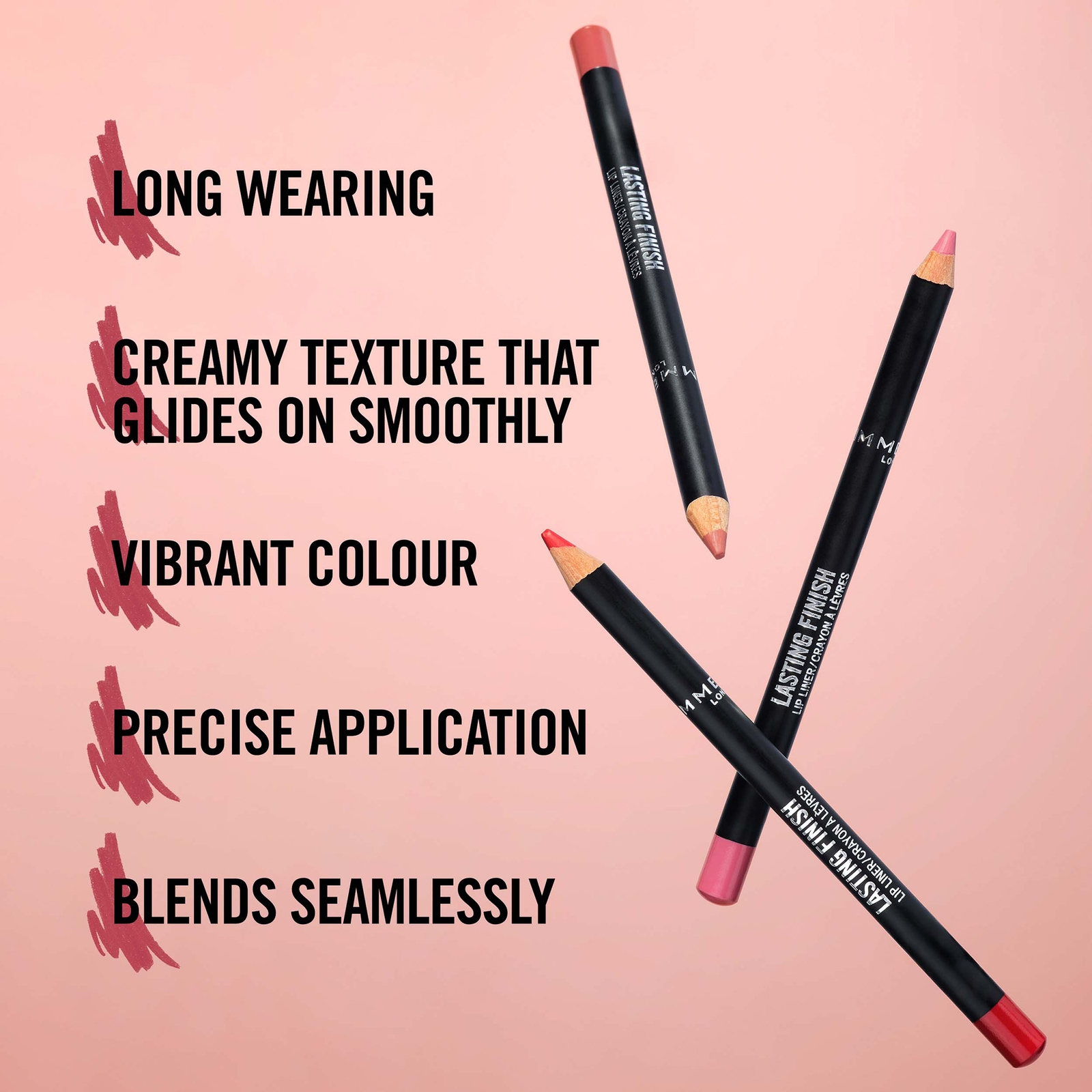 Thumbnail - Rimmel Lasting Finish 8HR Lip Liner (Various Shades) - Pink Candy 120