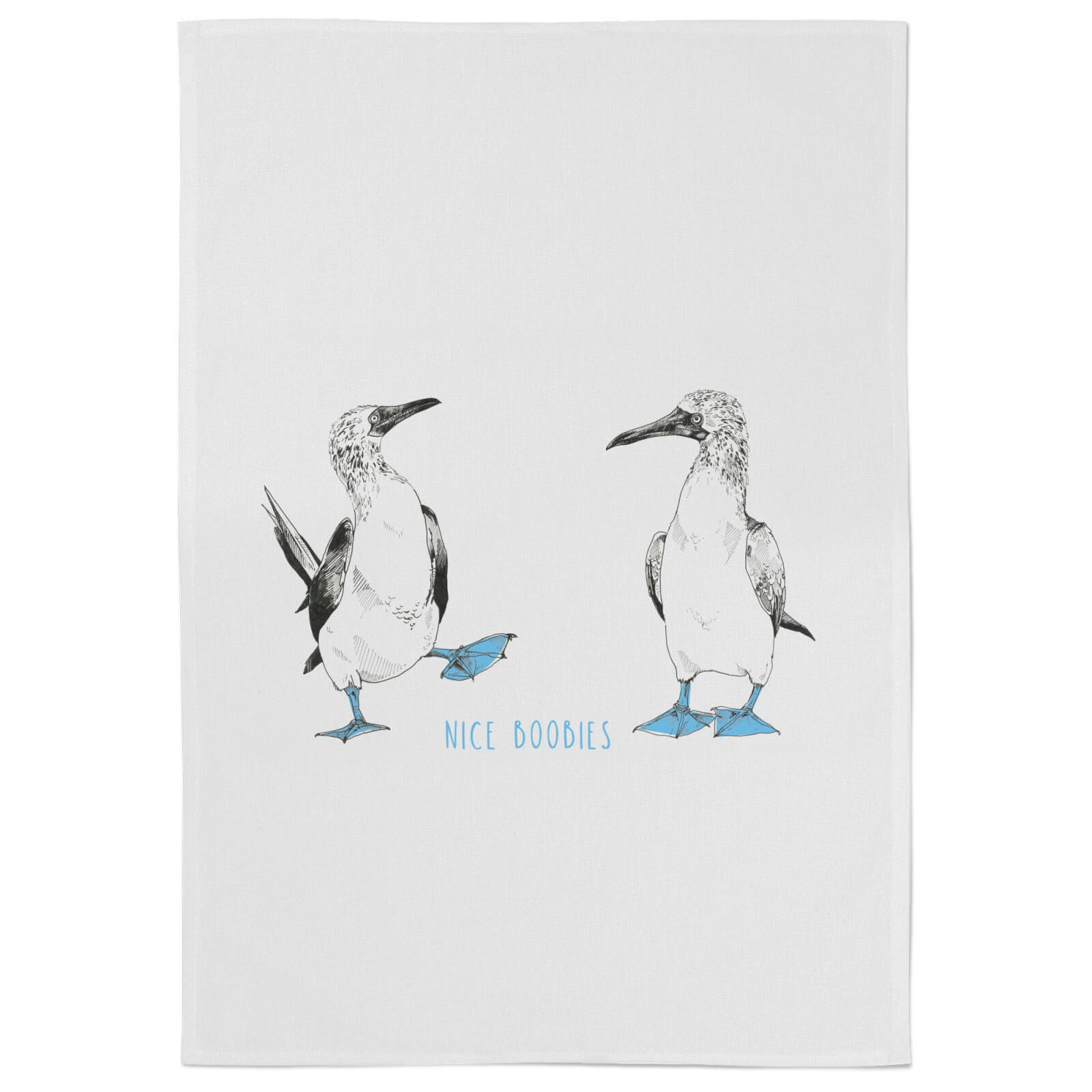 Snowtap Nice Boobies Cotton Tea Towel - White