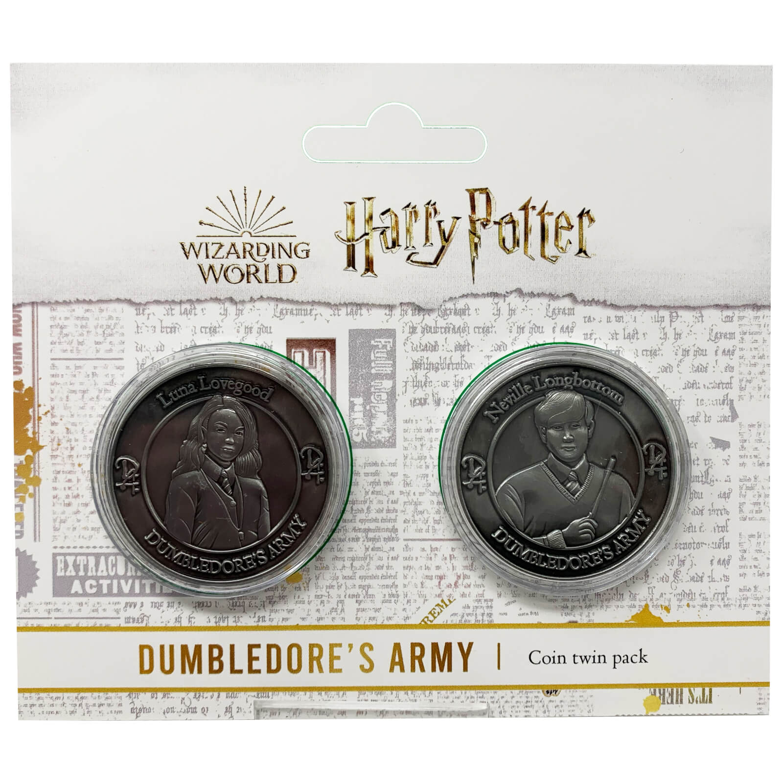 Image of Harry Potter Dumbledore Army Collectible Coin Set : Neville and Luna