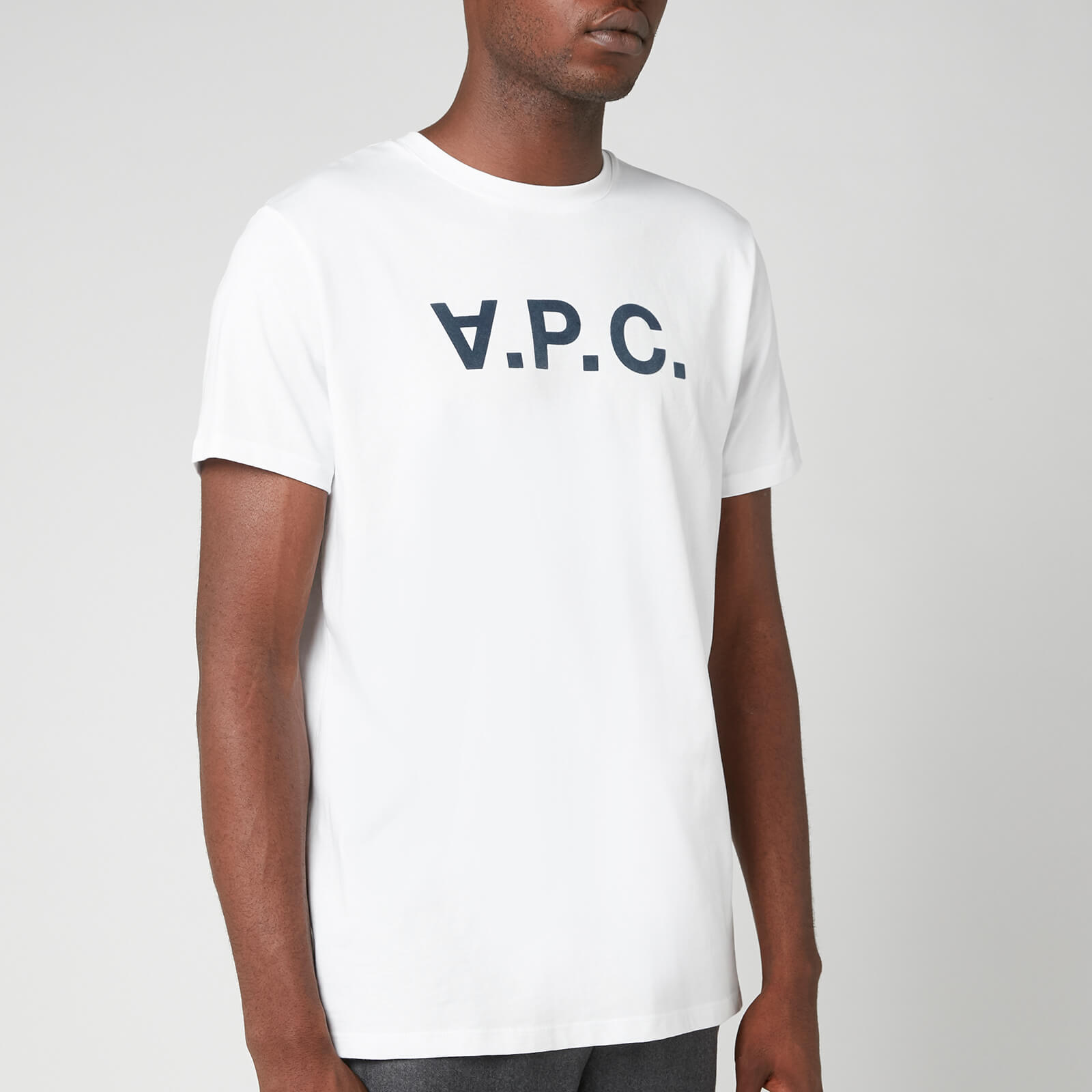 A.P.C. Men's Vpc Logo T-Shirt - Dark Navy - S