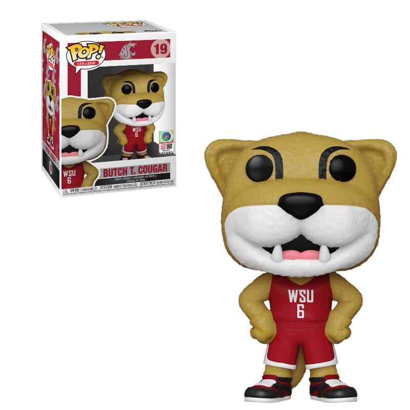 College Mascots Wsu Butch T. Couga Funko Pop! Vinyl
