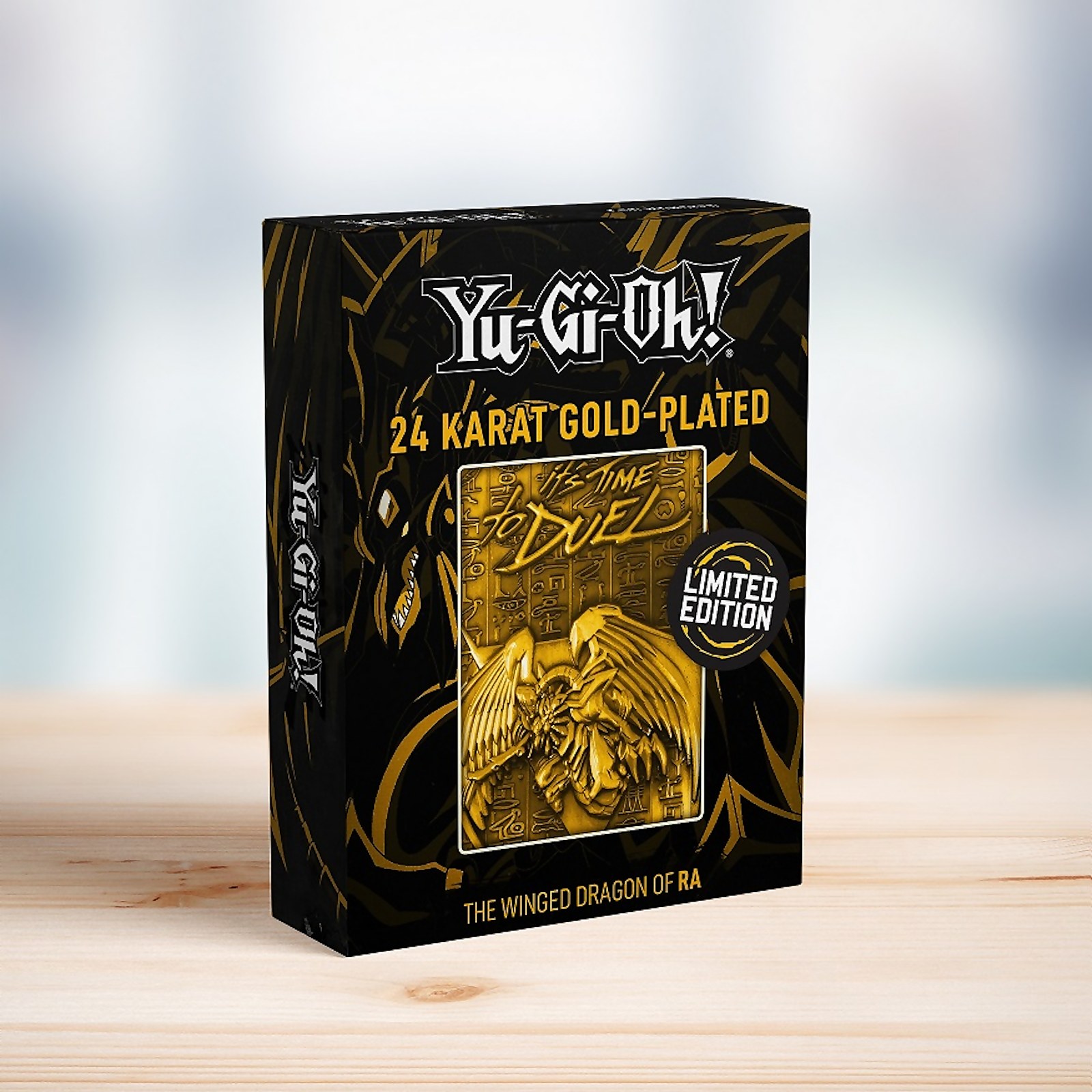 Carte Dieu Yu-Gi-Oh édition limitée - Dragon Ailé de Râ édition plaquée or 24k