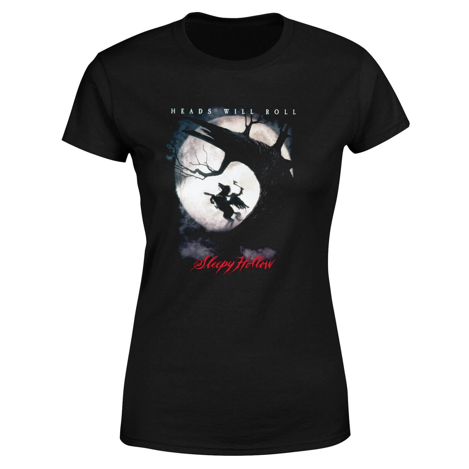 T-Shirt Sleepy Hollow Heads Will Roll - Nero - Donna - L - Nero