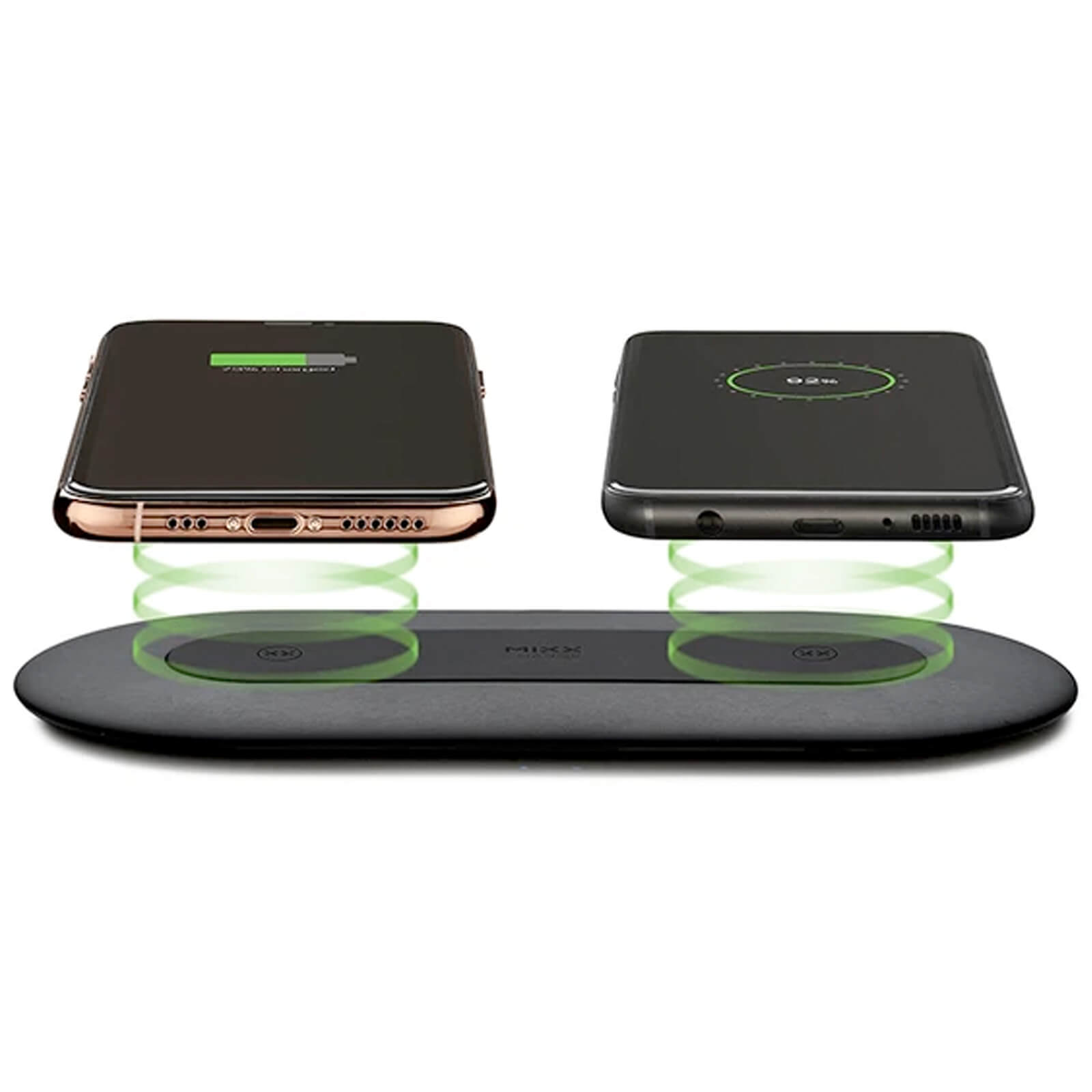 Mixx Qi Wireless ChargeSpot Twin Charger - Black
