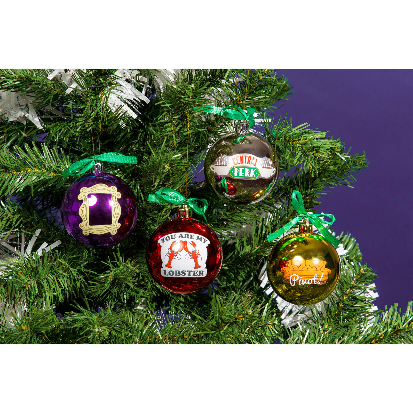 Friends Christmas Tree Decorations - Set of 4