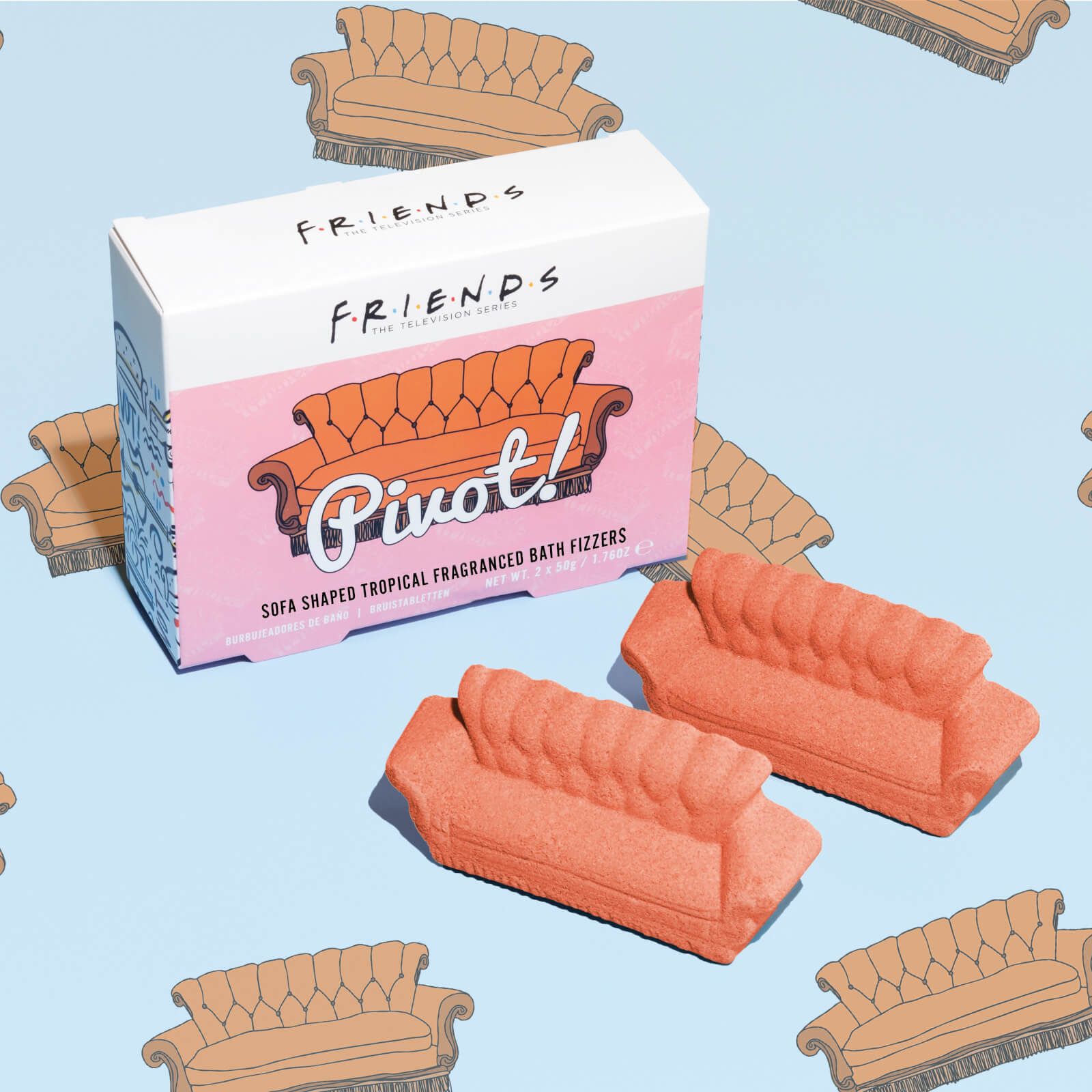 Photos - Other Souvenirs Paladone Friends Sofa Bath Fizzers PP7542FRV2 