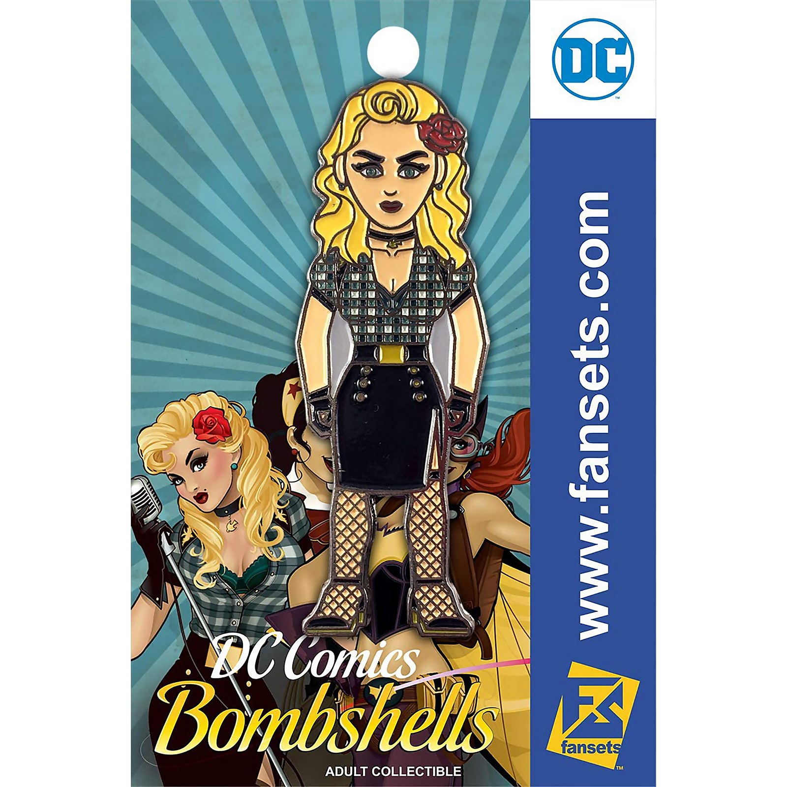 DC Bombshells Black Canary Pin