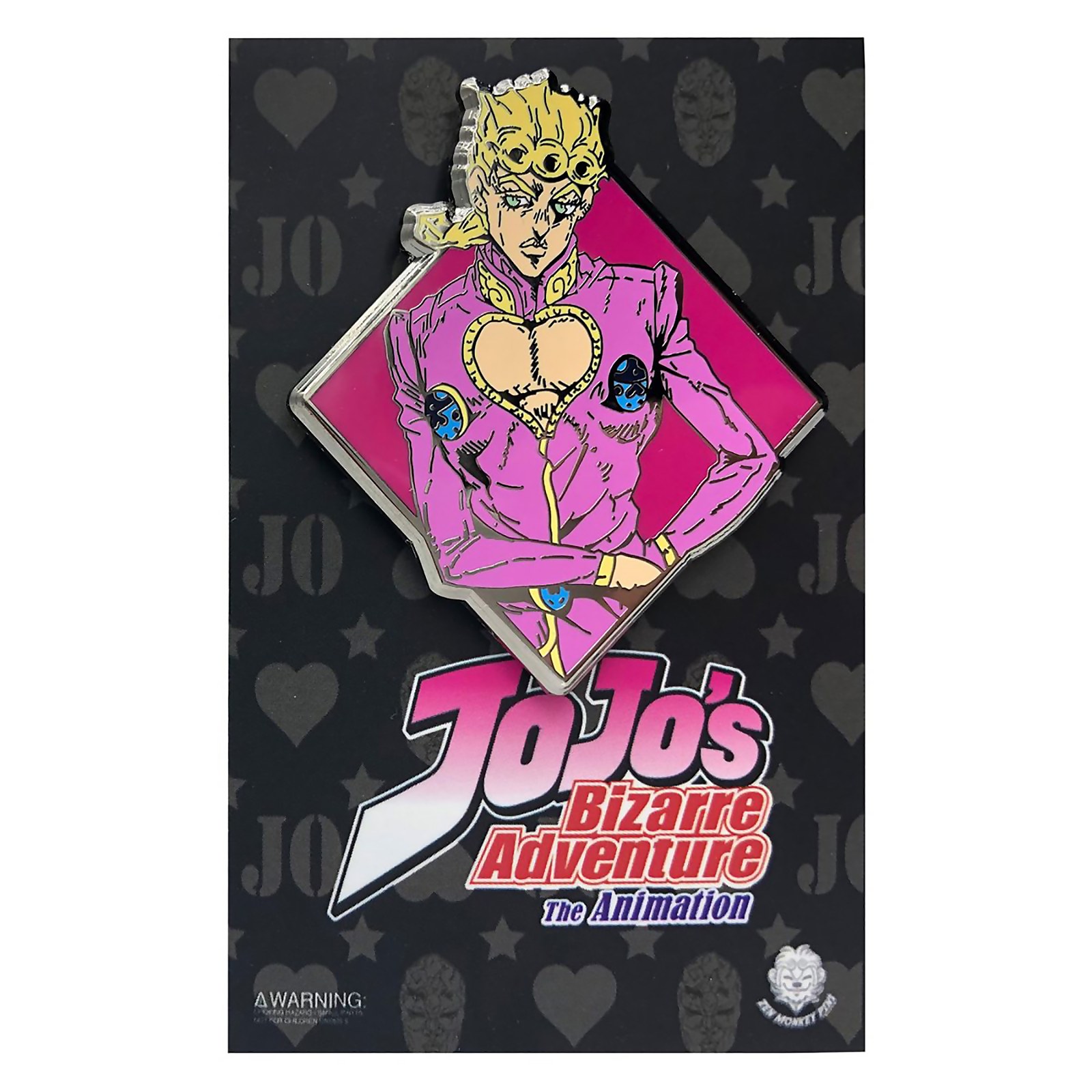 Jojo's Bizarre Adventure Diamond Giorno Giovanna Enamel Pin