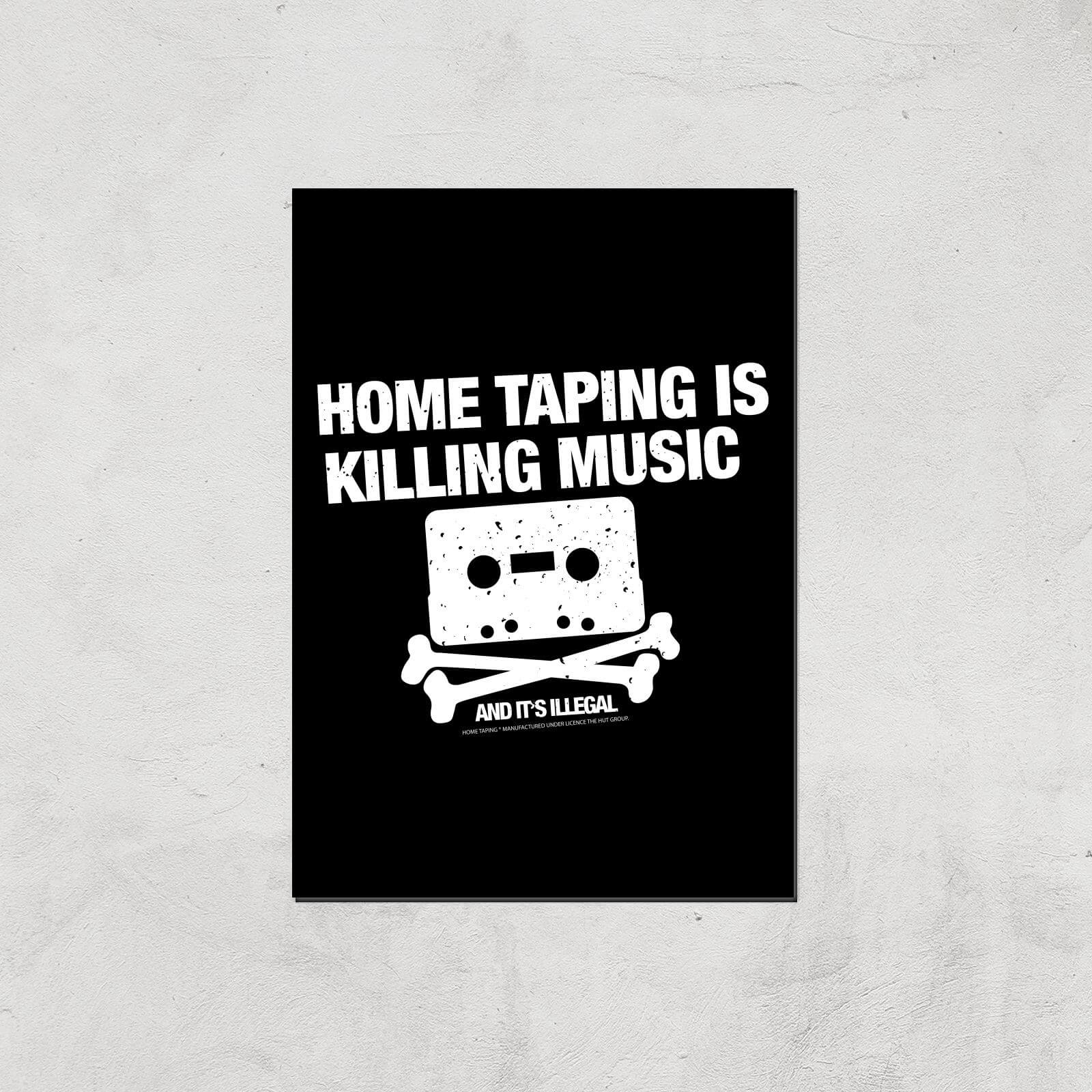 Home Taping Is Killing Music Giclee Art Print - A3 - Print Only