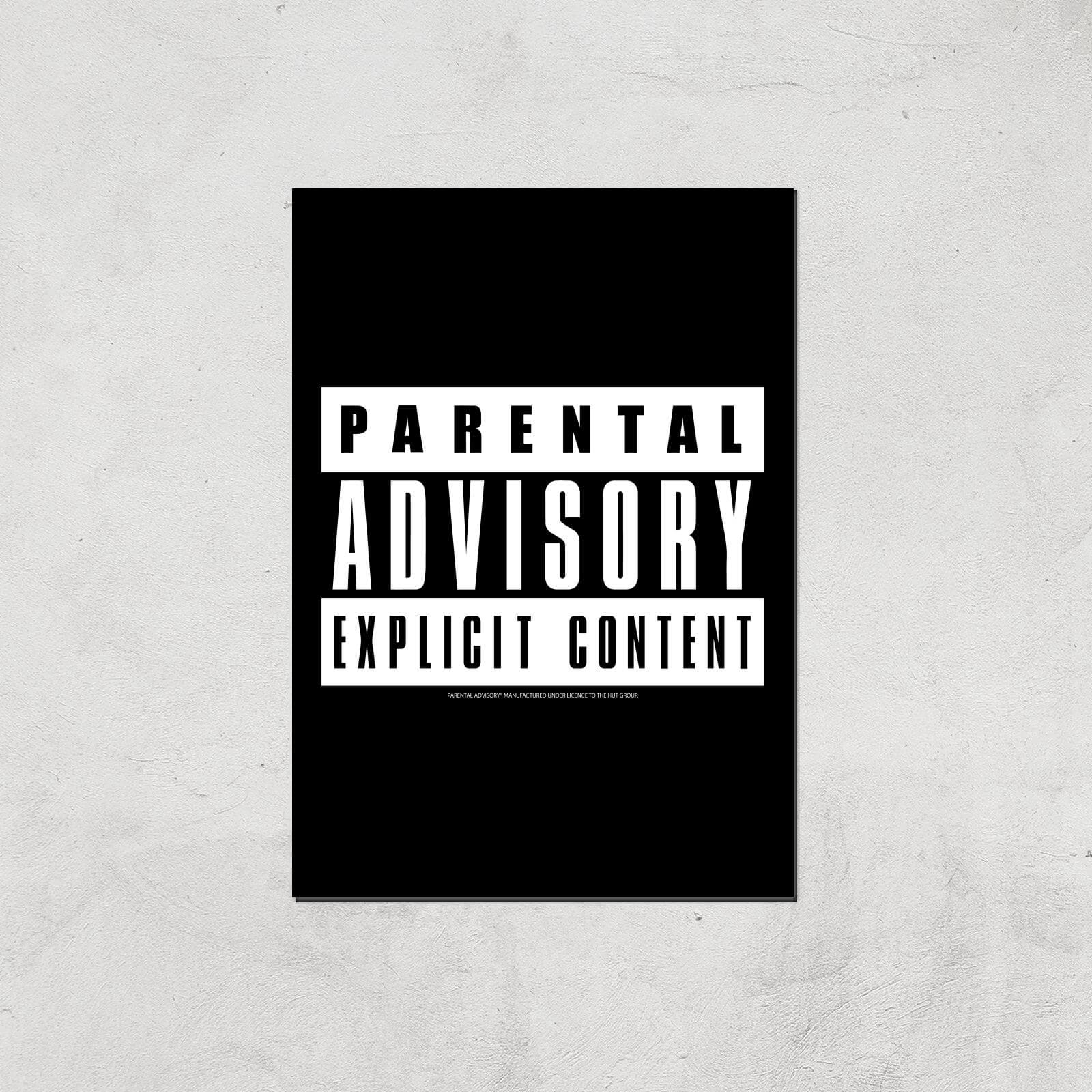 

Parental Advisory Explicit Content Giclee Art Print - A3 - Print Only