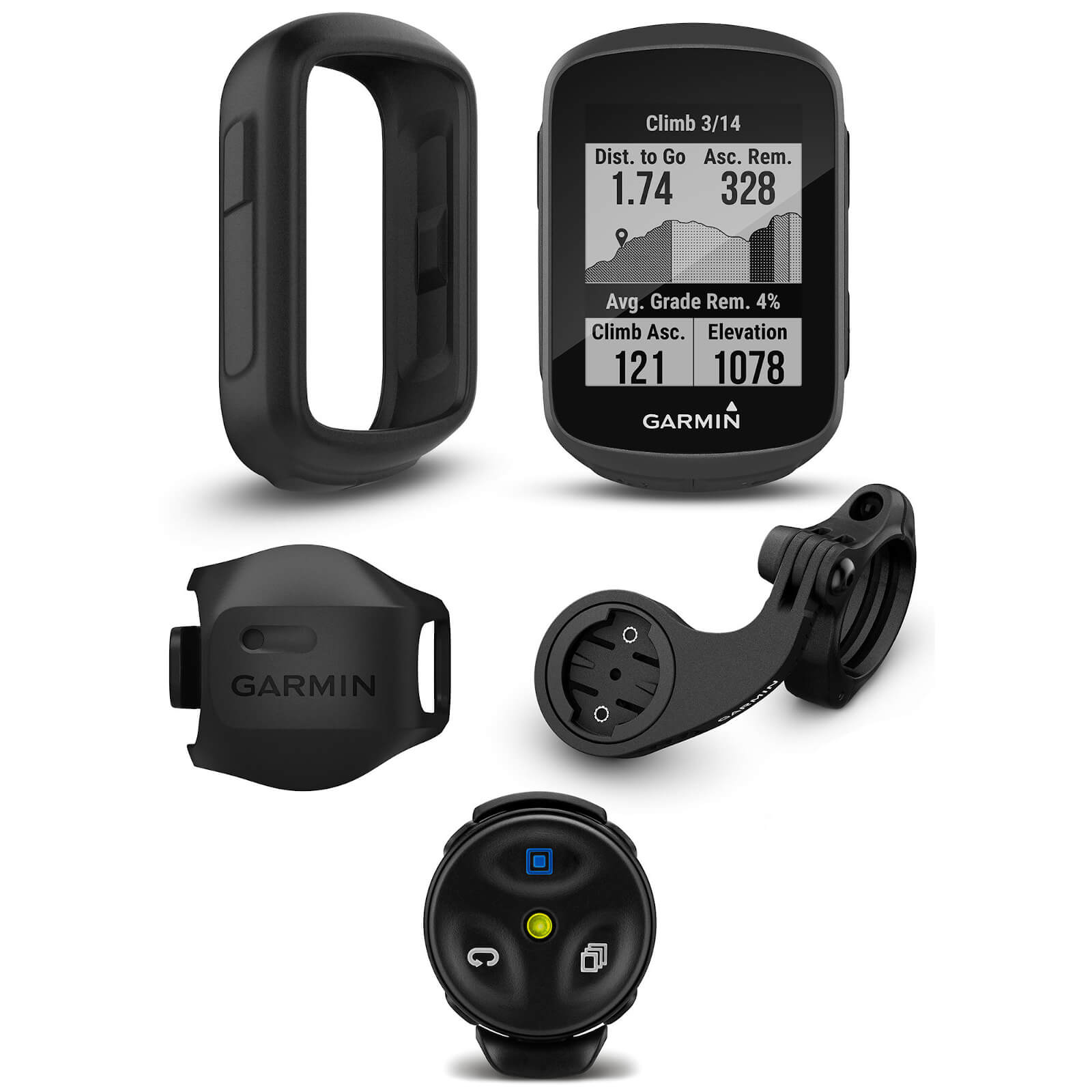 Image of Garmin Edge130 Plus GPS Cycling Computer MTB Bundle