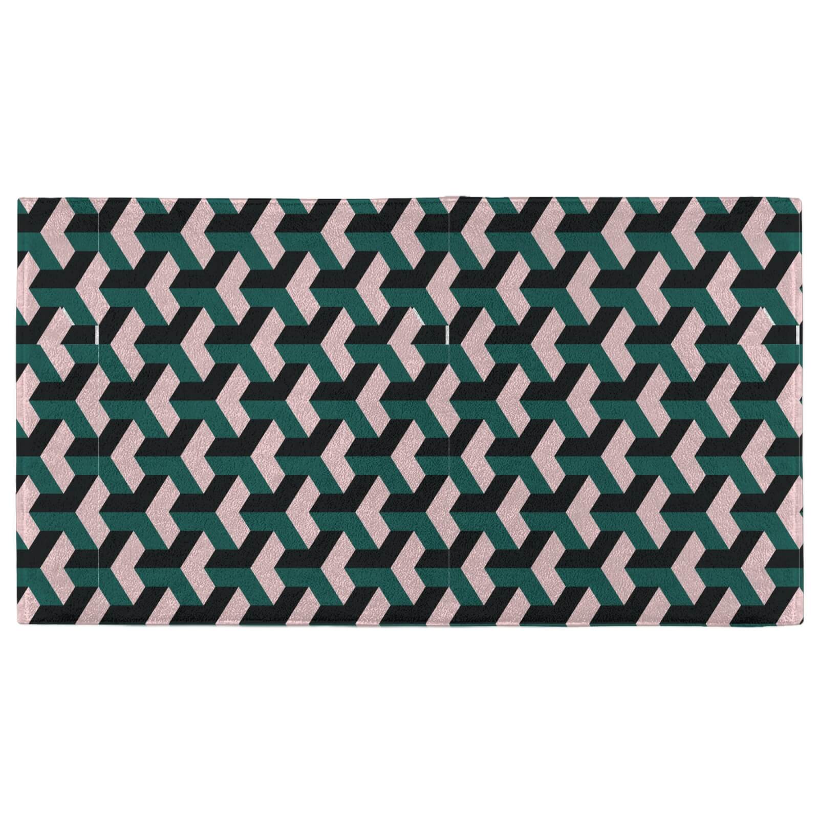 Hand Towels Geometric Angle Pattern Hand Towel