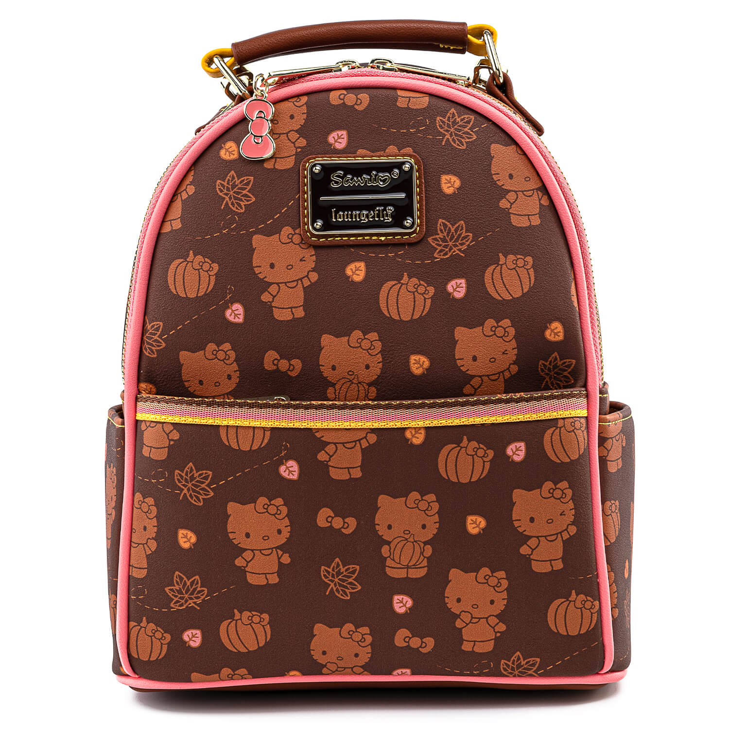 Loungefly Hello Kitty Pumpkin Spice Aop Mini Convertible Backpack