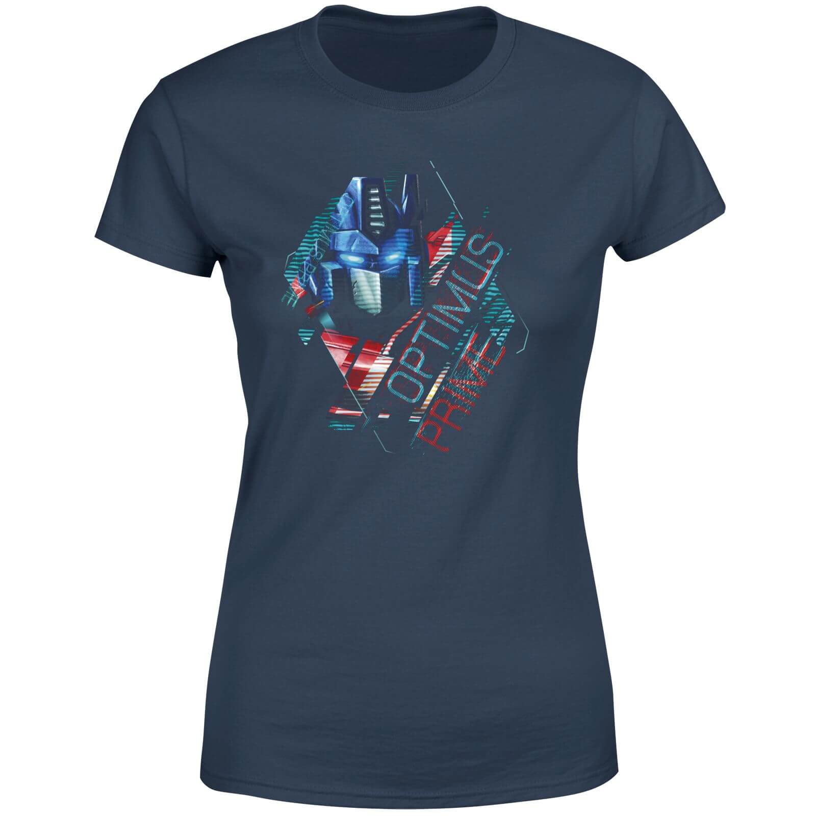 Transformers Optimus Prime Glitch Women's T-Shirt - Navy - M - Navy