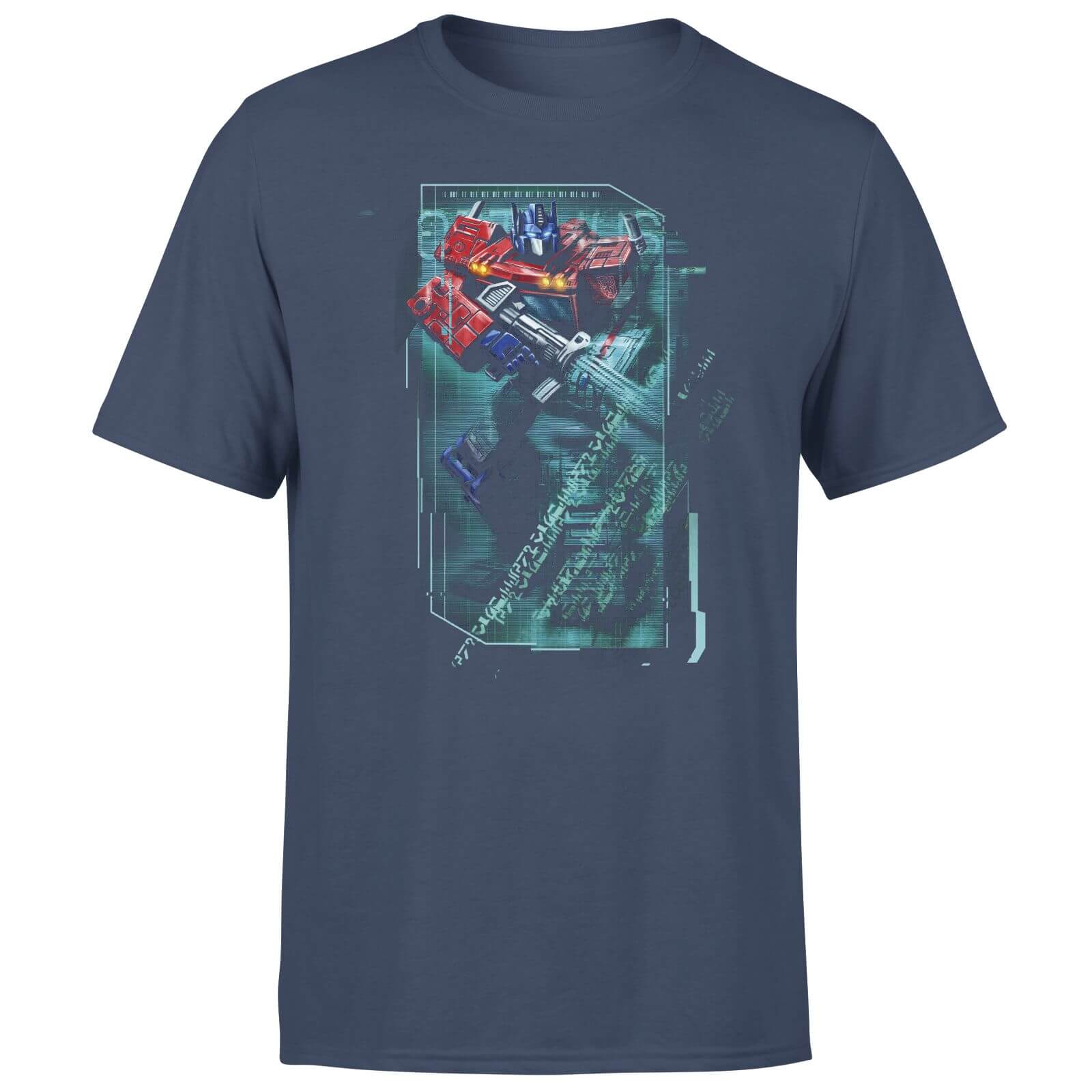 Transformers Optimus Prime Tech Unisex T-Shirt - Navy - L - Navy
