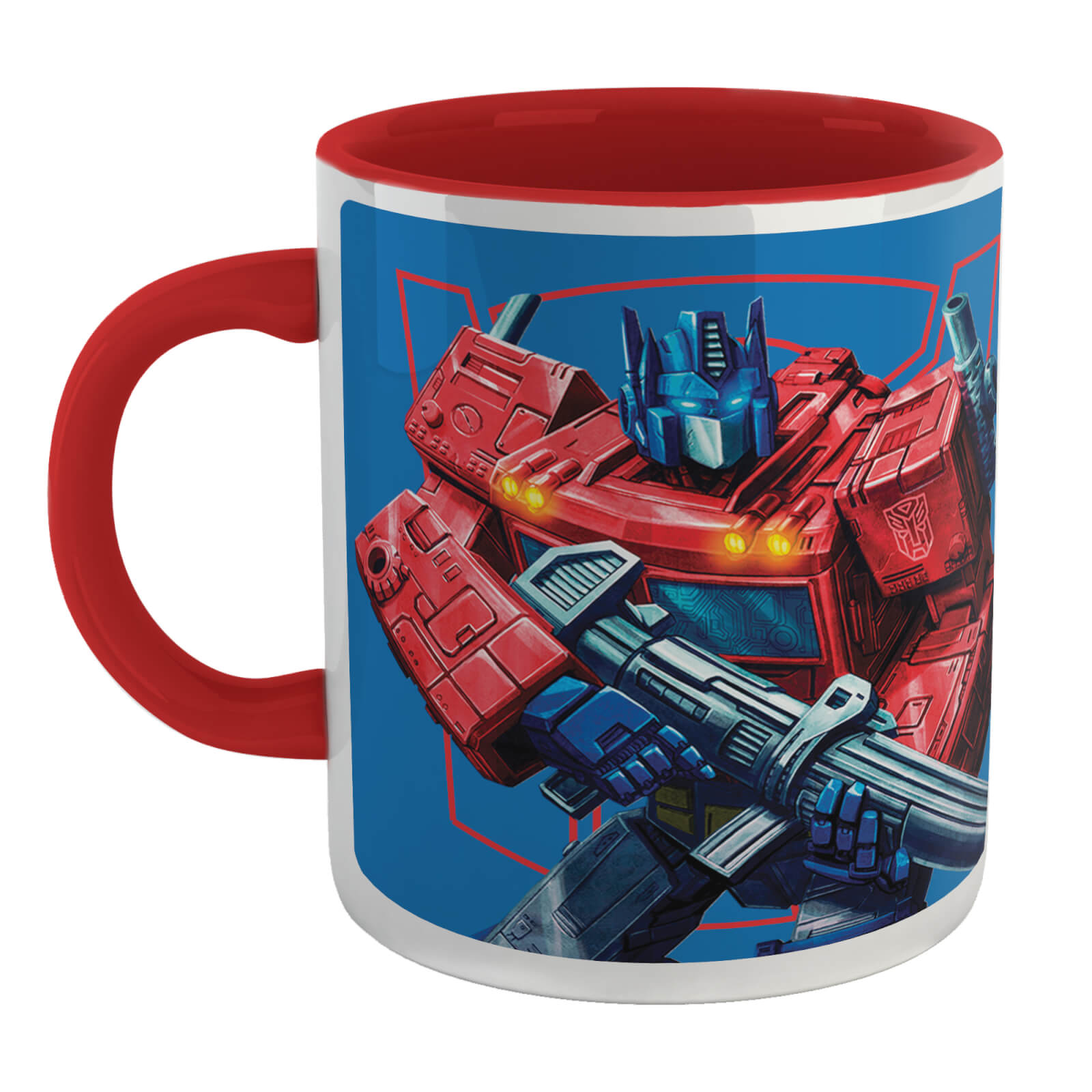 Transformers Optimus Prime Mug - White/Red