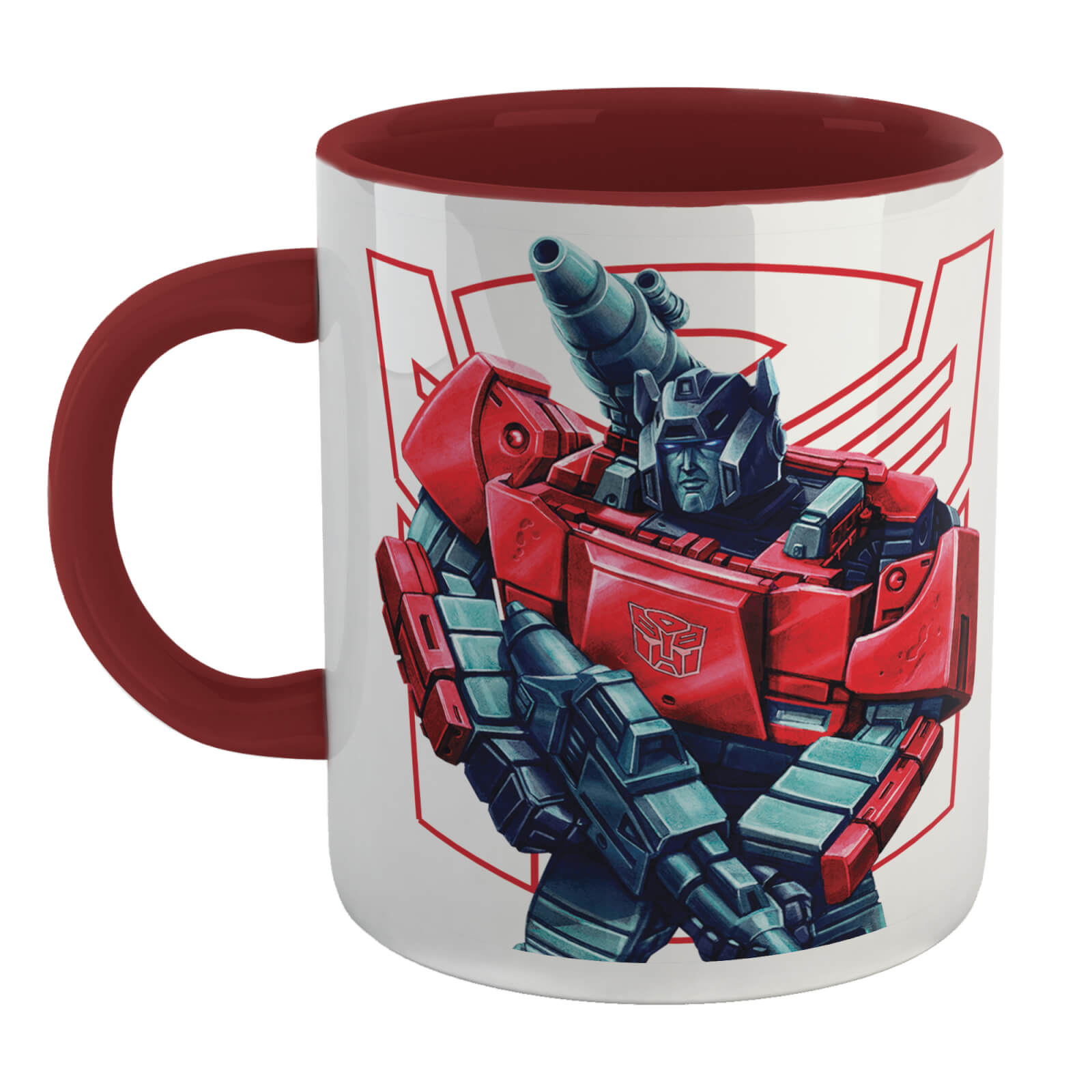 Transformers Sideswipe Mug - White/Burgundy