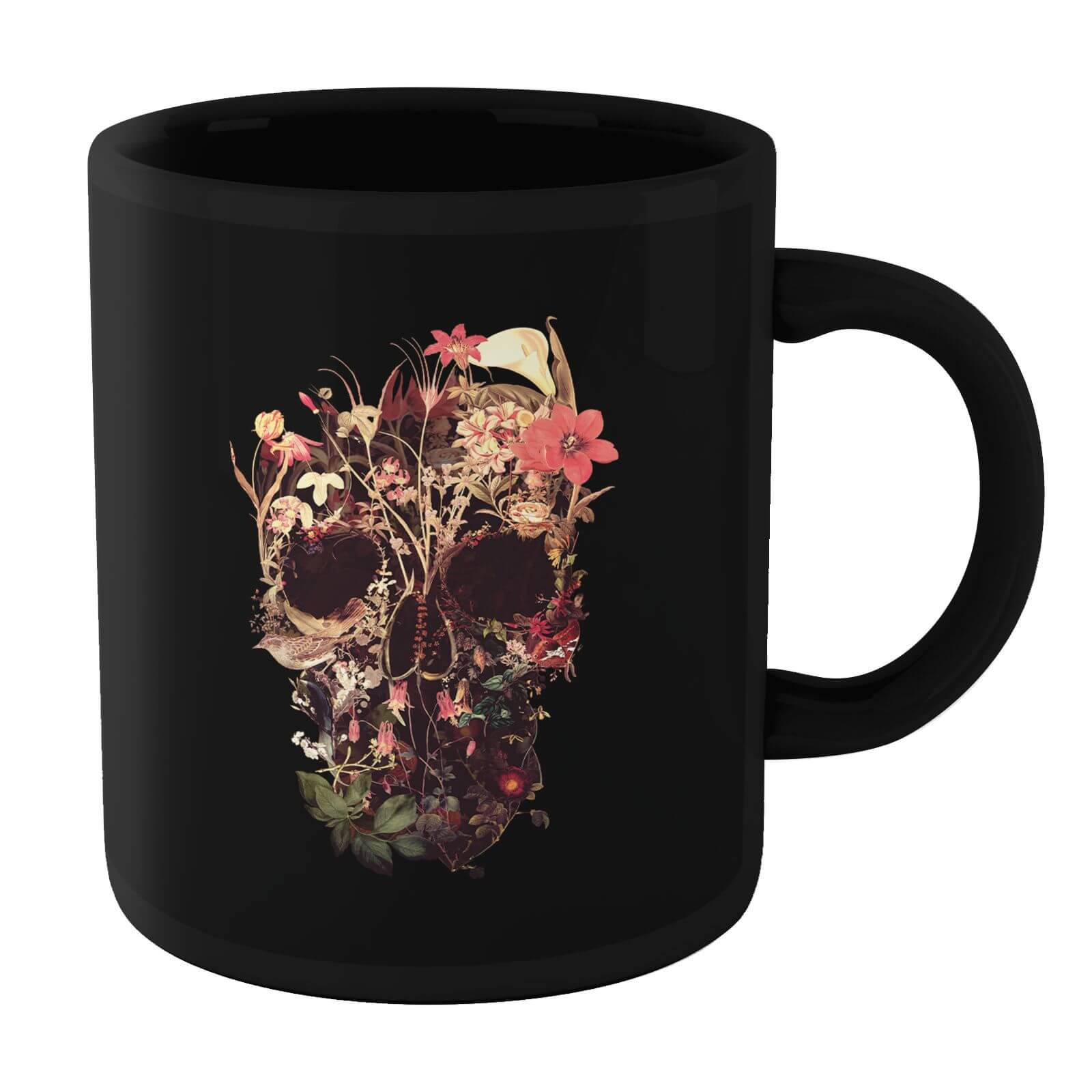 Ikiiki Bloom Skull Mug - Black