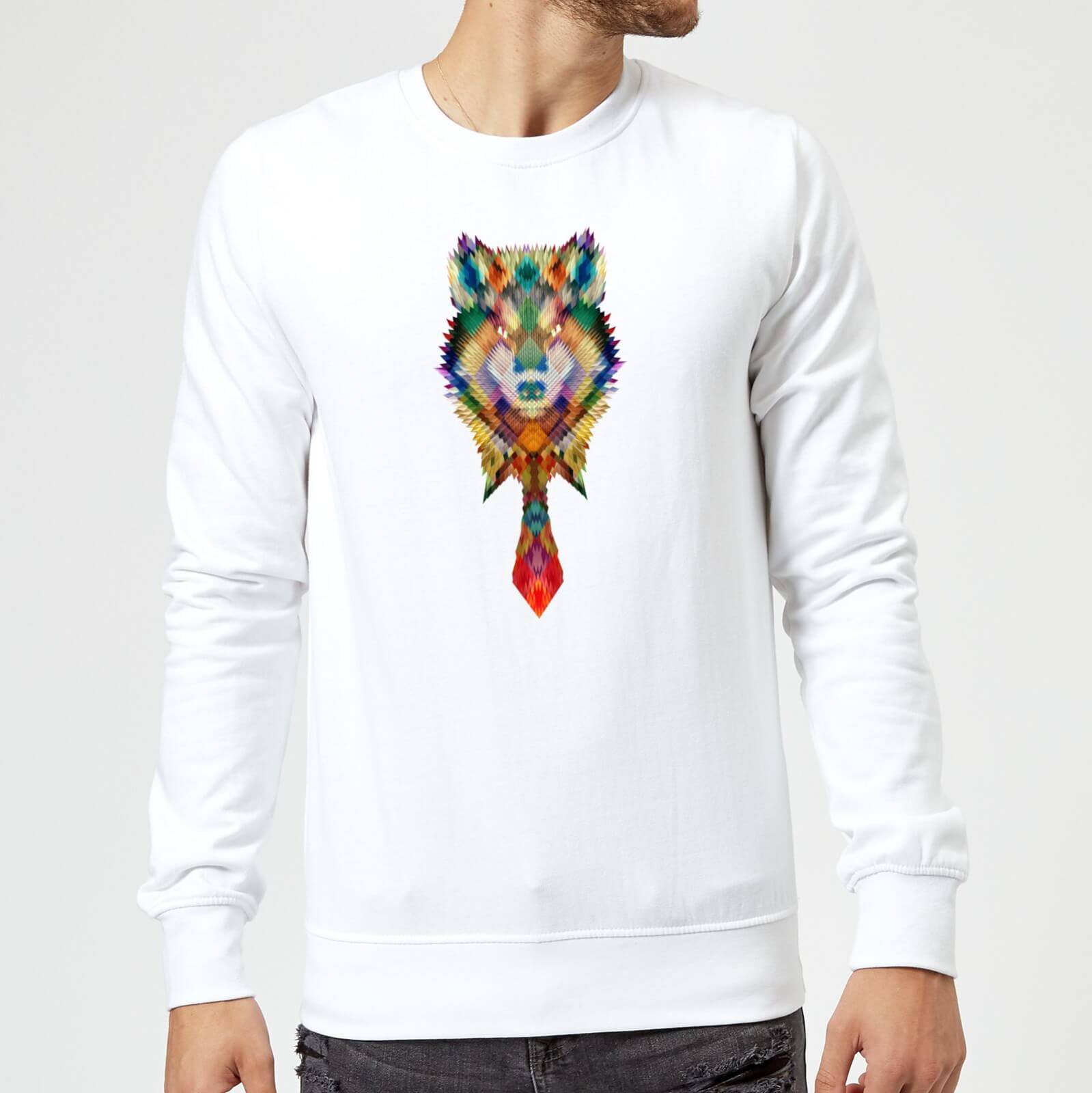 Ikiiki Wolf Sweatshirt - White - S - White