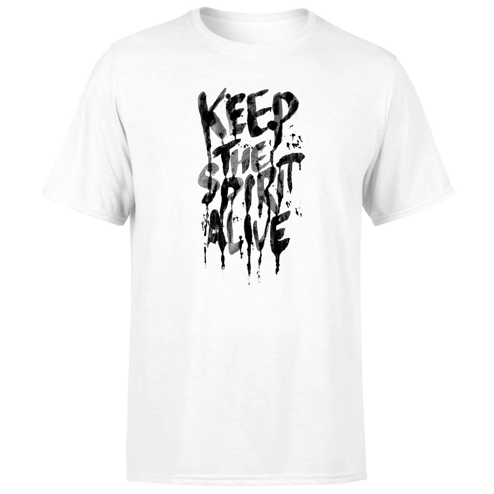 Ikiiki Keep The Spirit Alive Men's T-Shirt - White - XS - White
