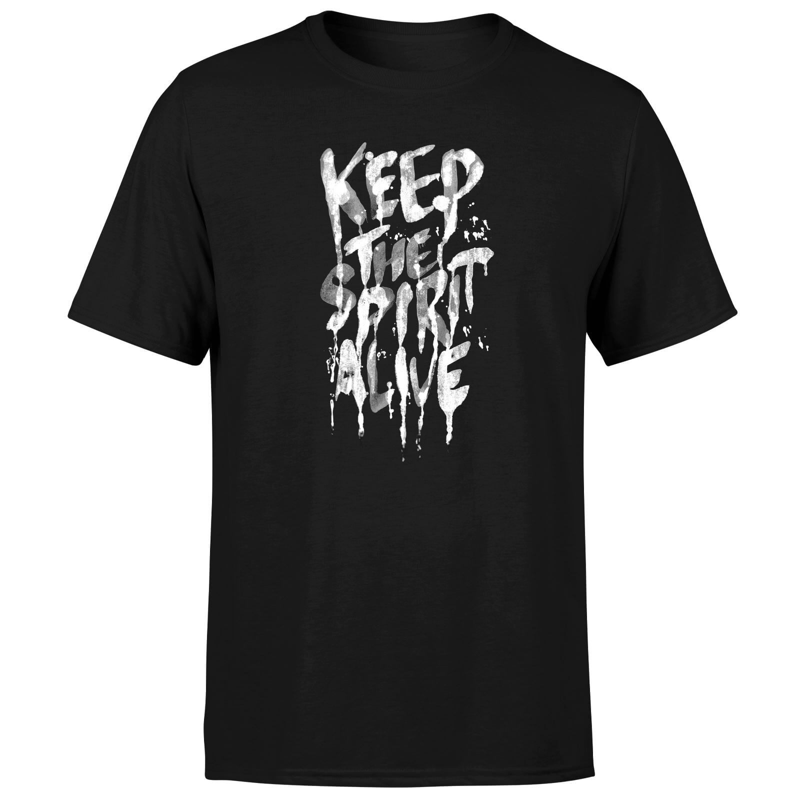 Ikiiki Keep The Spirit Alive Men's T-Shirt - Black - XS - Black