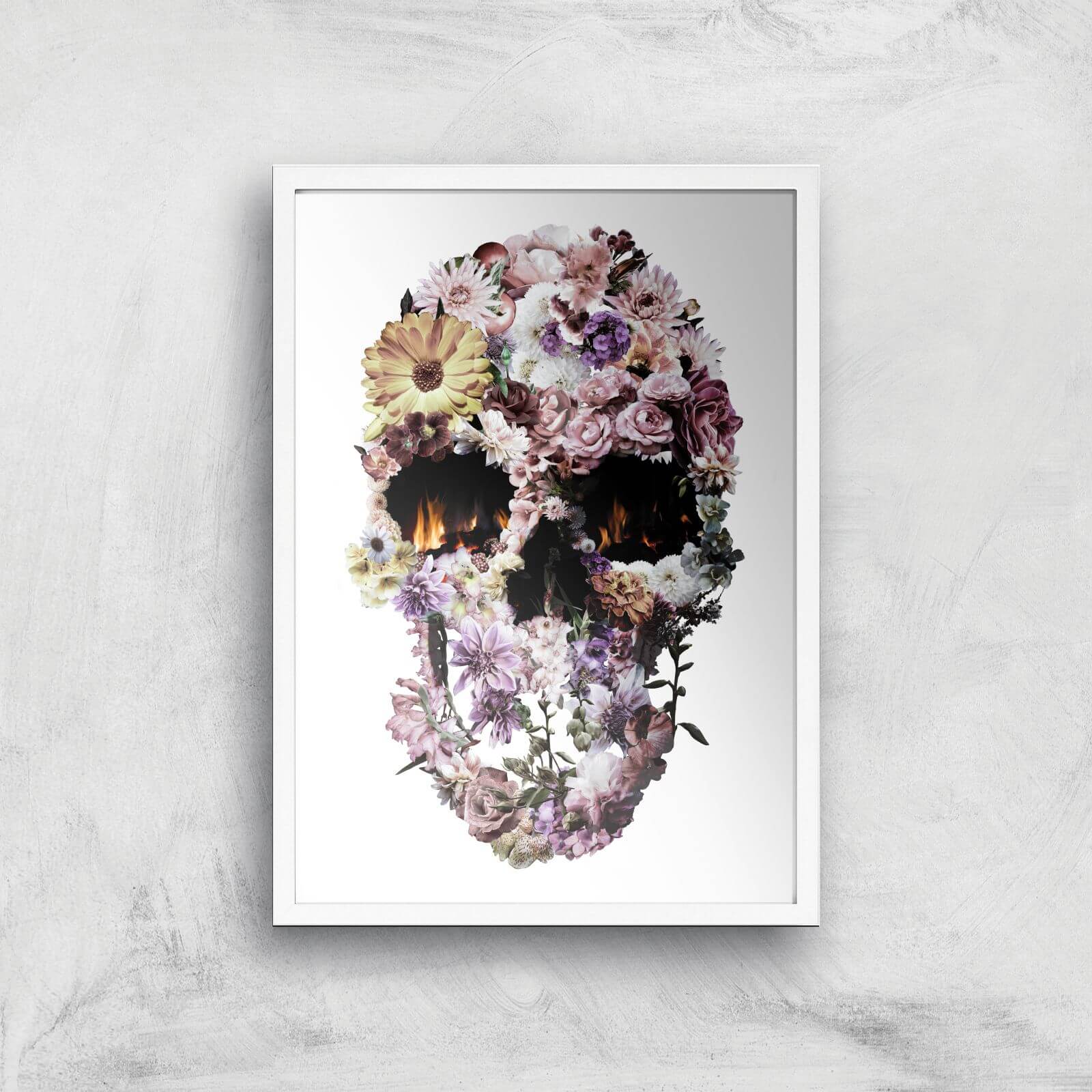 Ikiiki Yayla Skull Giclee Art Print - A3 - White Frame