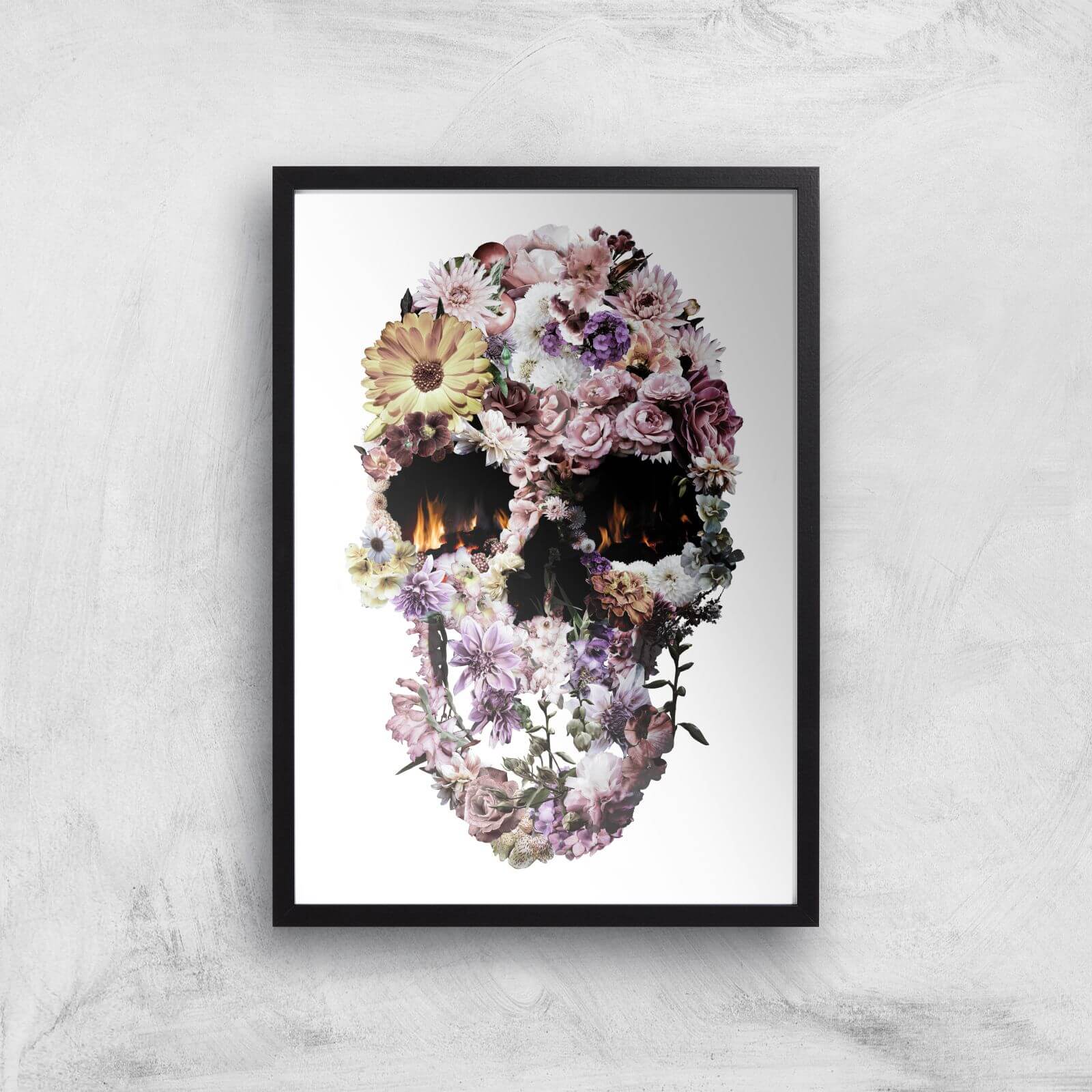 Ikiiki Yayla Skull Giclee Art Print - A2 - Black Frame