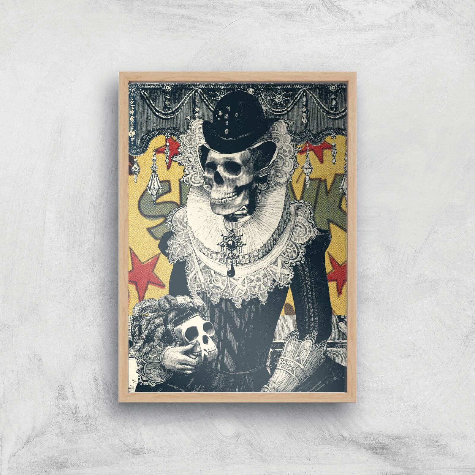 Ikiiki Lady Giclee Art Print - A4 - Wooden Frame