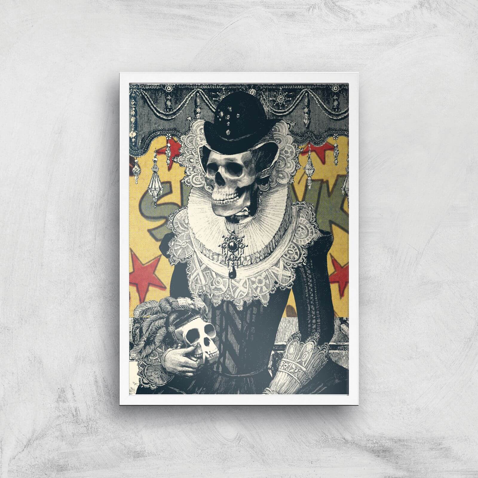 Ikiiki Lady Giclee Art Print - A3 - White Frame