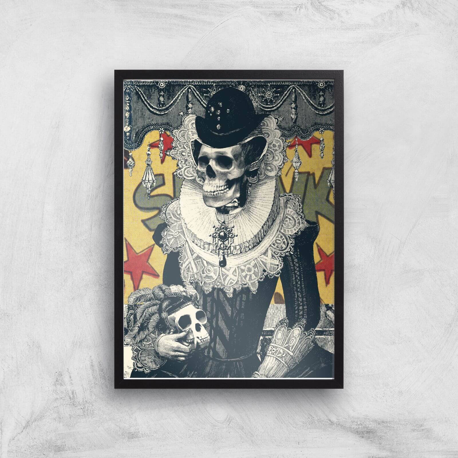 Ikiiki Lady Giclee Art Print - A3 - Black Frame