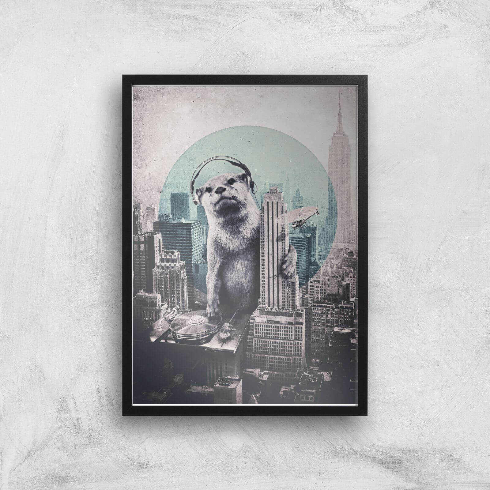 Ikiiki DJ Giclee Art Print - A3 - Black Frame