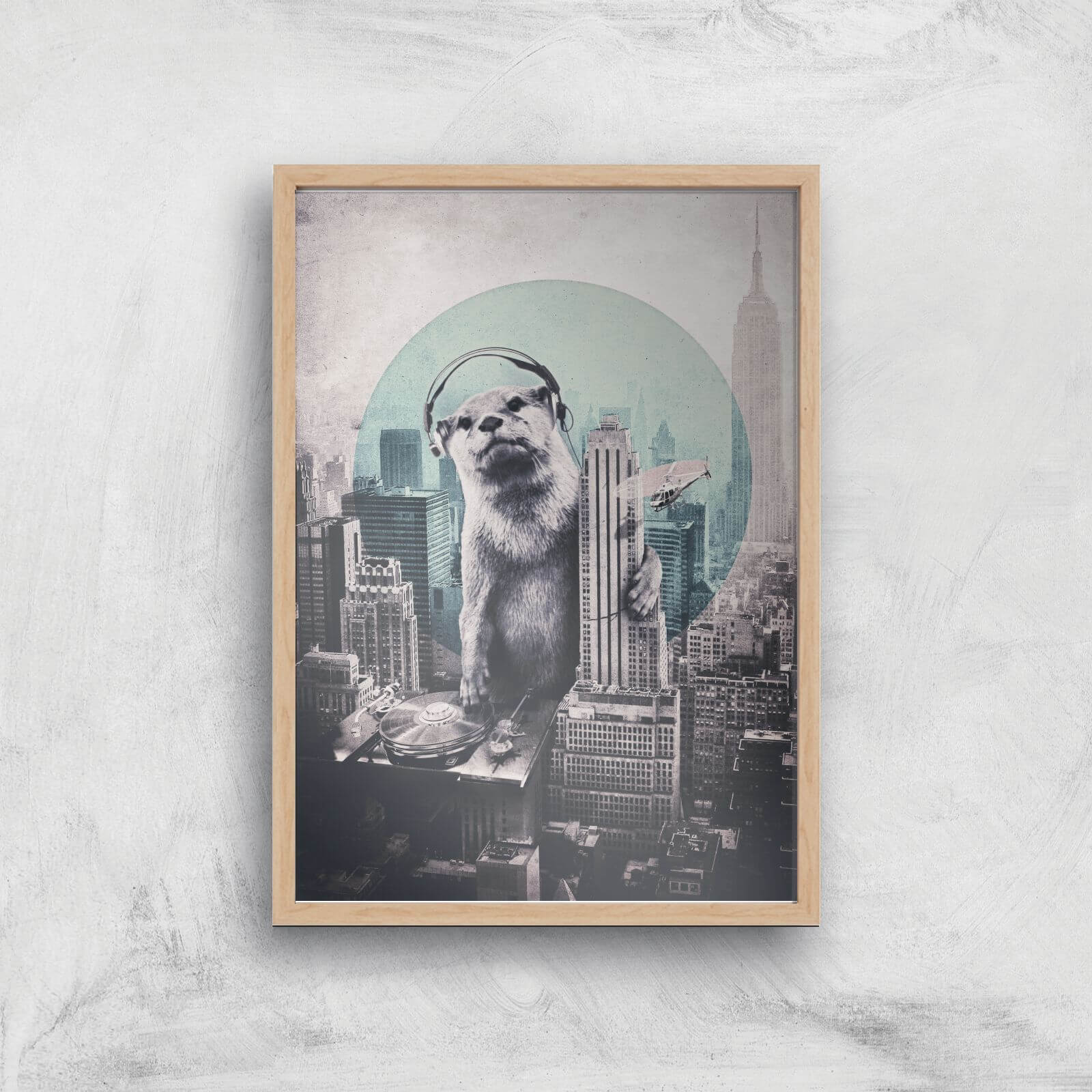 Ikiiki DJ Giclee Art Print - A2 - Wooden Frame