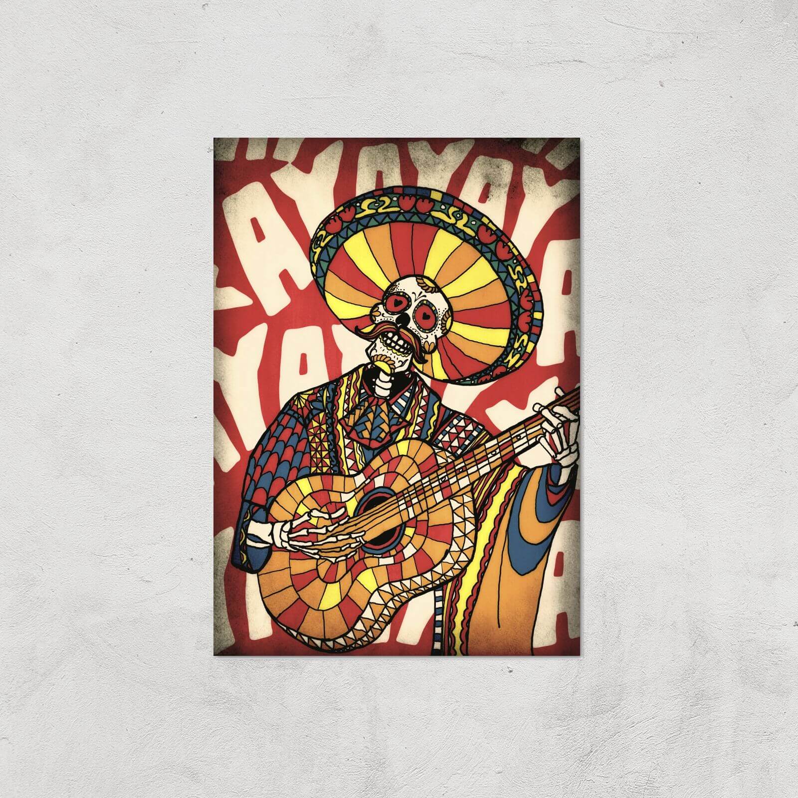 Ikiiki Mariachi Giclee Art Print - A4 - Print Only