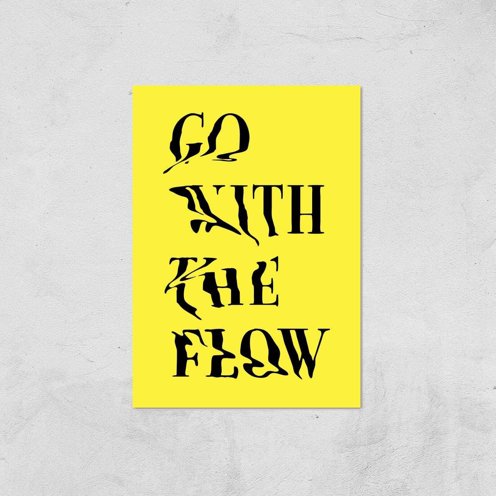 Ikiiki Go With The Flow Giclee Art Print - A4 - Print Only