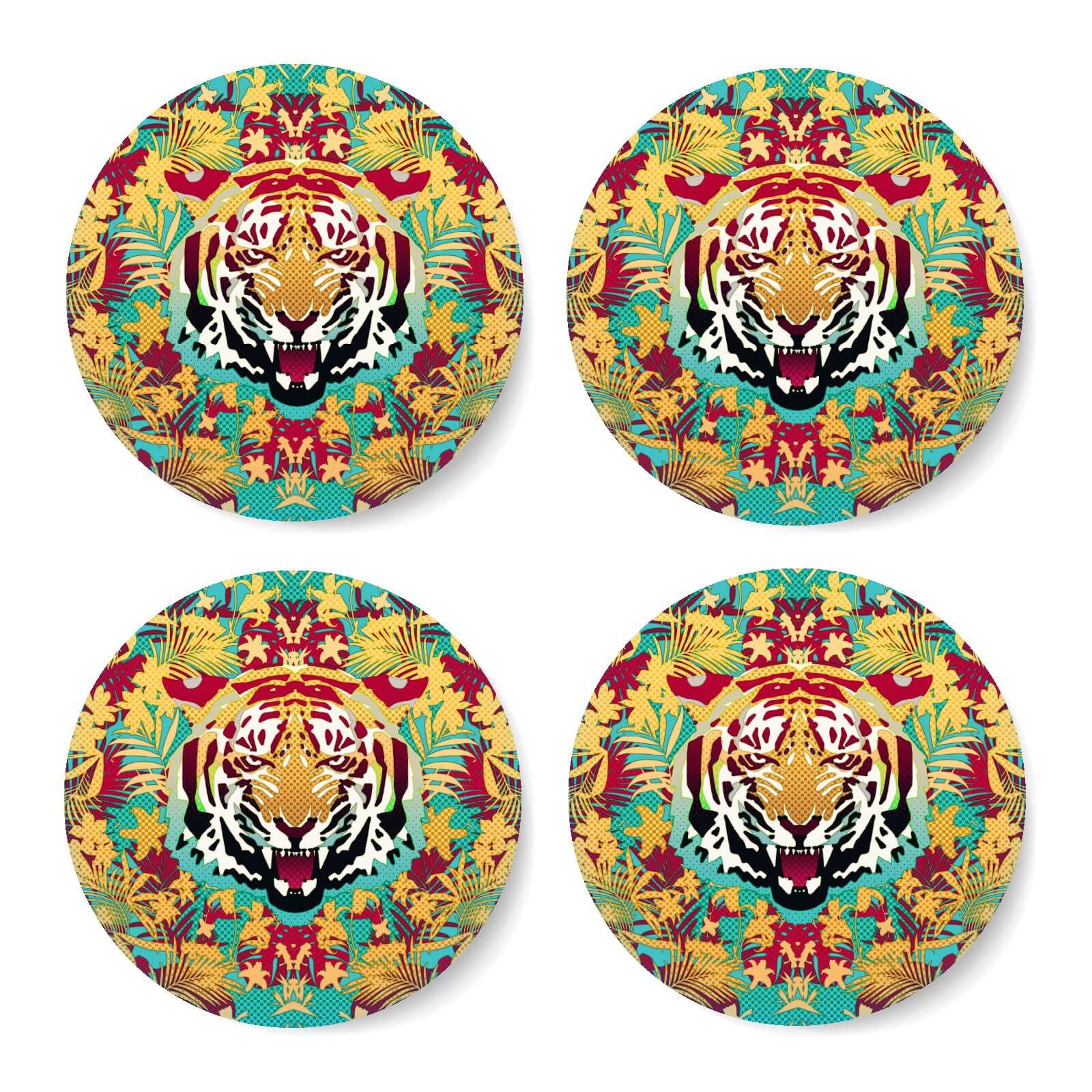 Ikiiki Tiger Coaster Set