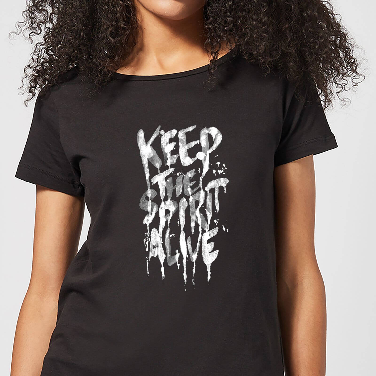 Ikiiki Keep The Spirit Alive Women's T-Shirt - Black - S - Black