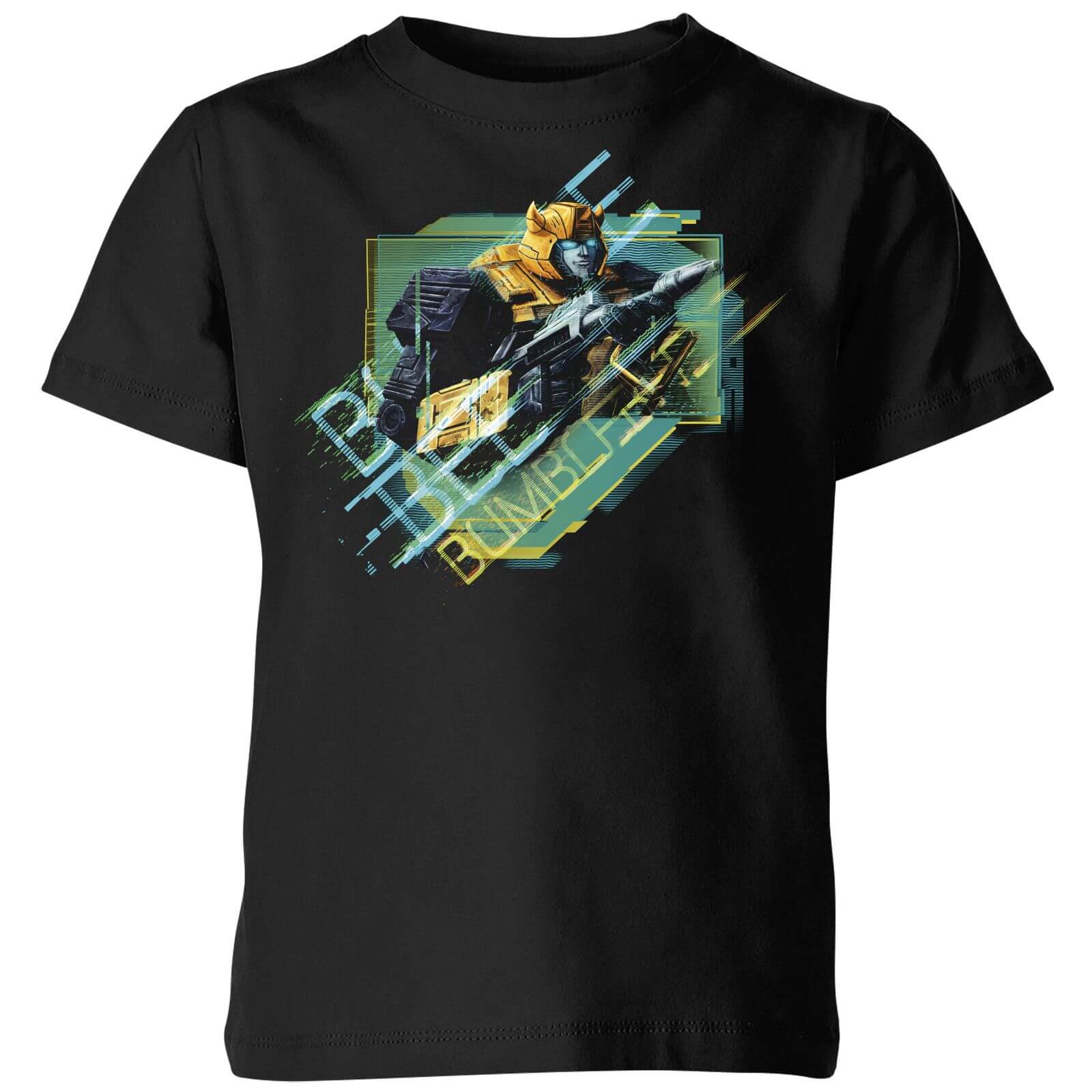 T-shirt Transformers Bumble Bee Glitch - Noir - Enfants - 3-4 ans