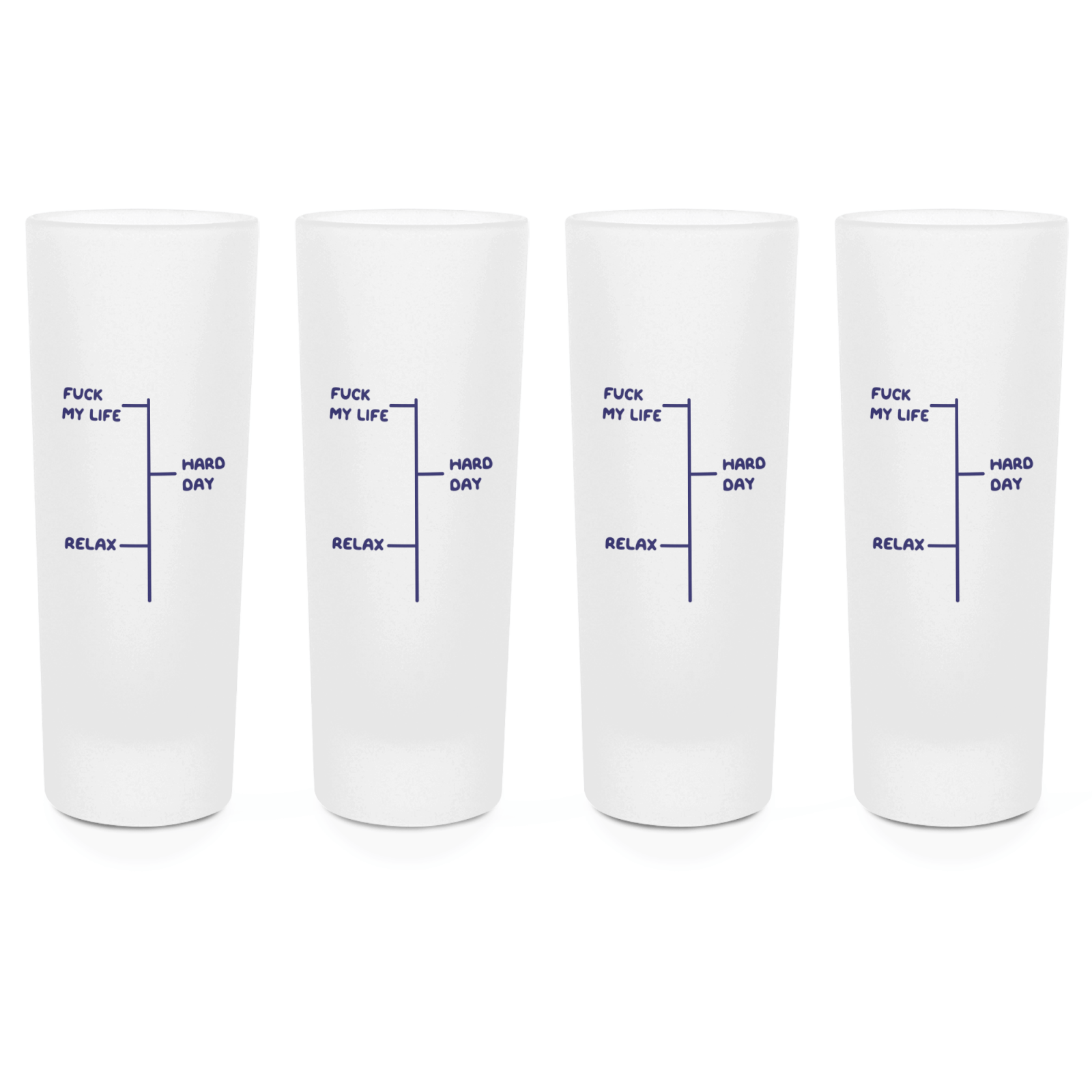 Life Scale Shot Glasses - Set of 4