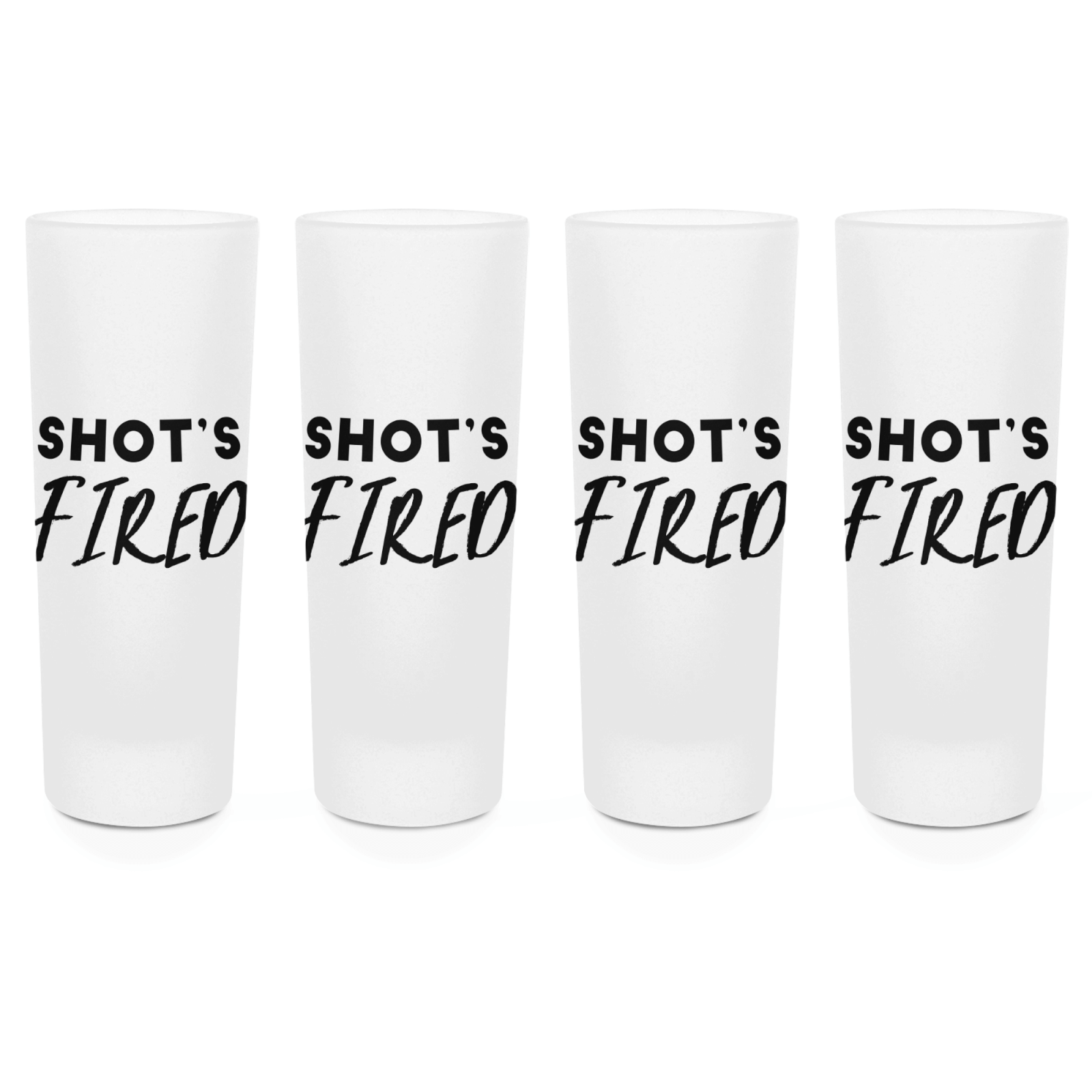 Shots Fired Shot Glasses - Set of 4