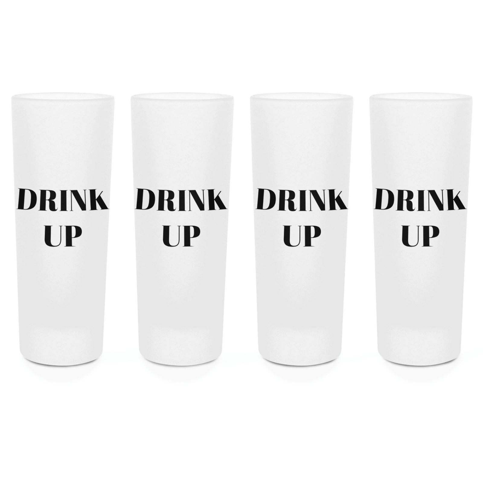 Drink Up Shot Glasses - Set of 4