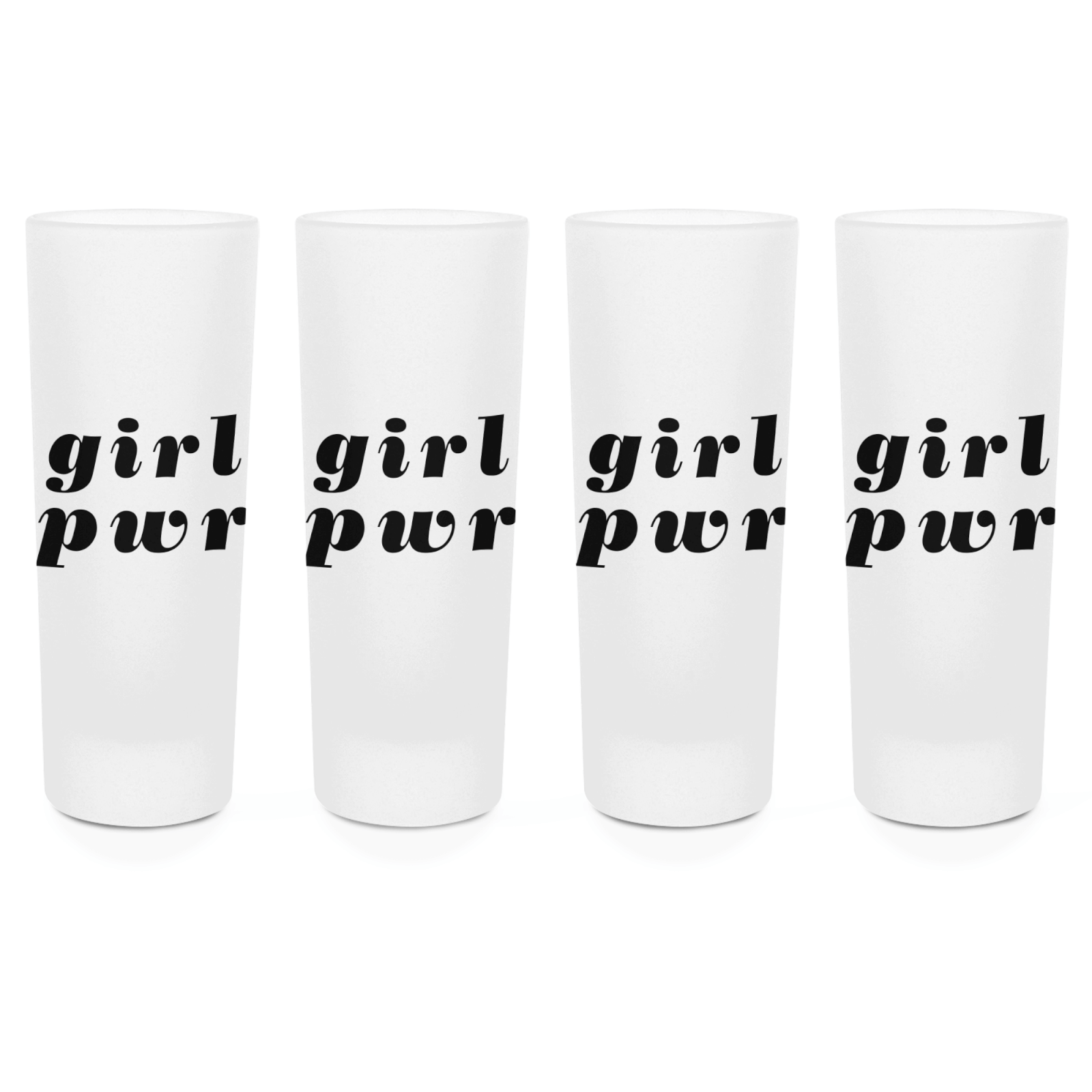 Girl Power Shot Glasses - Set of 4